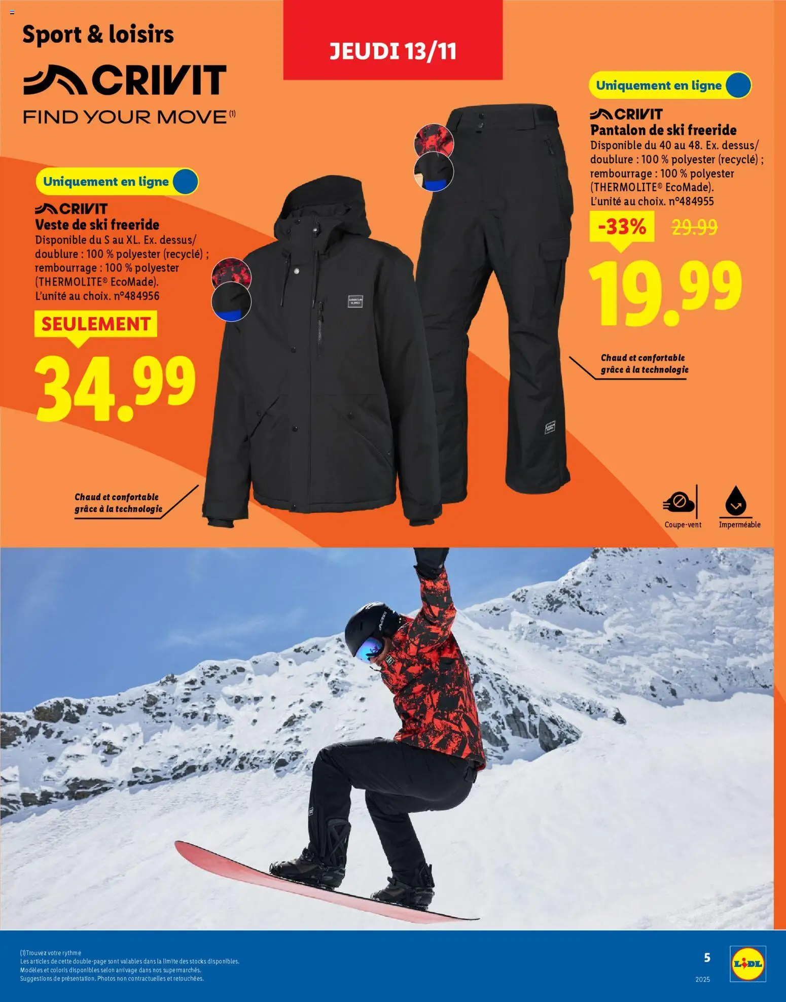 {H1} | Page: 5 | Produits: Veste de ski, Ski, Veste, Pantalon