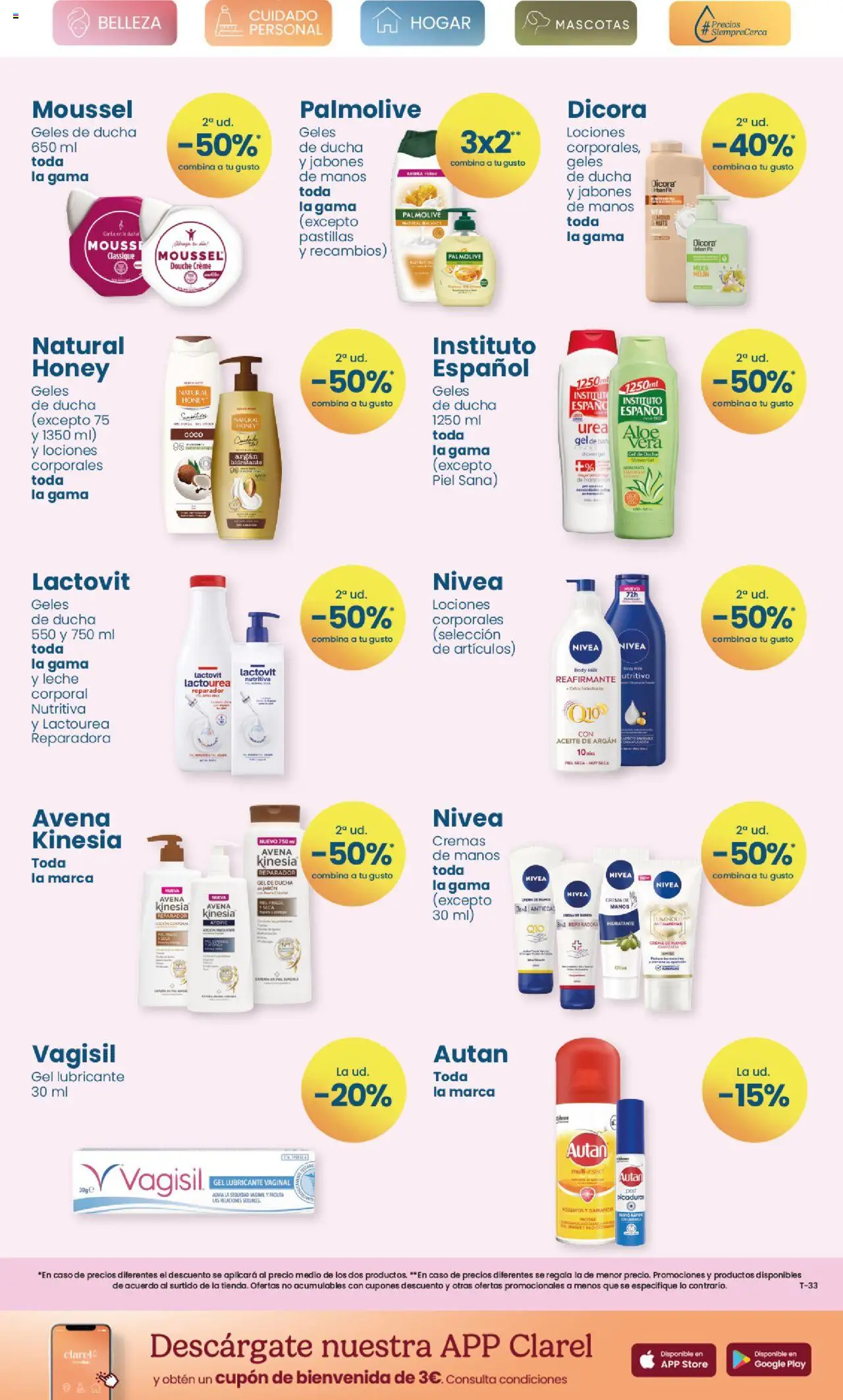 Clarel folleto │ válido desde el 06.08.2025 | Página: 3 | Productos: Gel de ducha, Mousse, Crema, Ducha