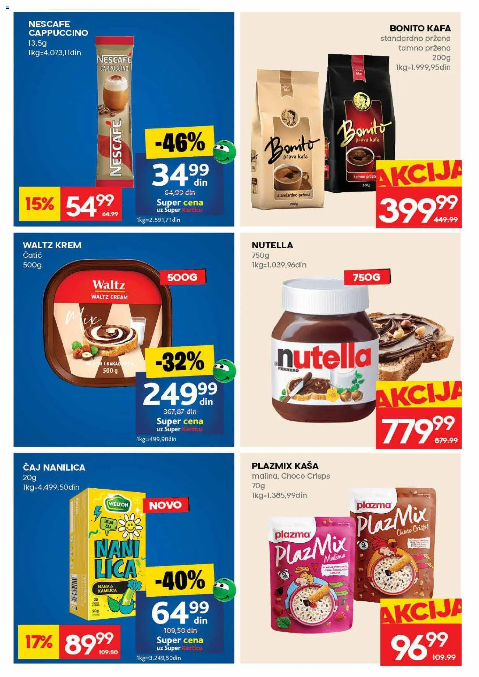 Idea katalog - važi od 09.04.2026 | Strana: 16 | Proizvode: Malina, Kafa, Nescafé, Čaj