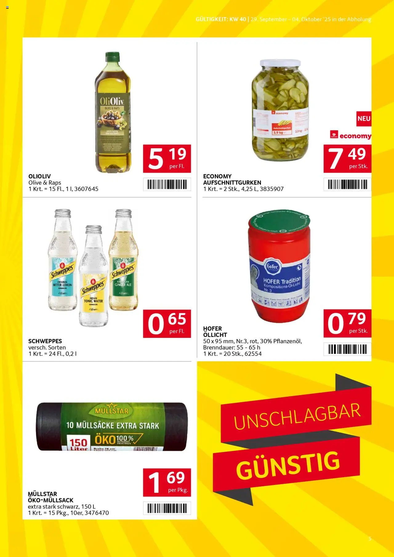 Transgourmet Flugblatt gültig ab 28.09.2025 | Seite: 5