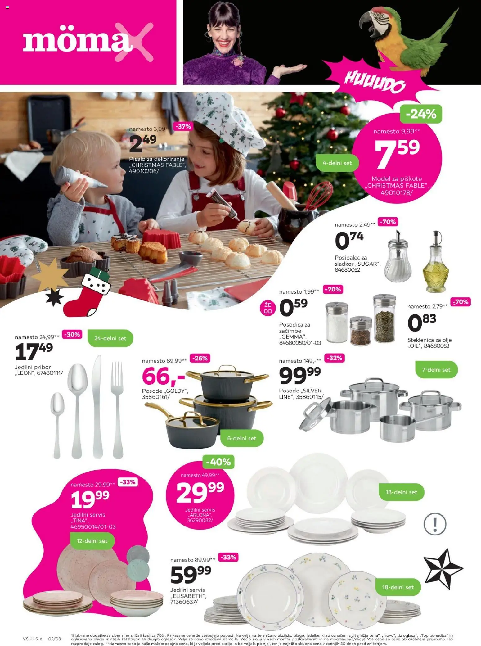 Novi Mömax katalog ponudbe – veljaven od 17.11.2025 | Stran: 2 | Izdelki: Steklenica, Olje, Zacimbe, Sladkor