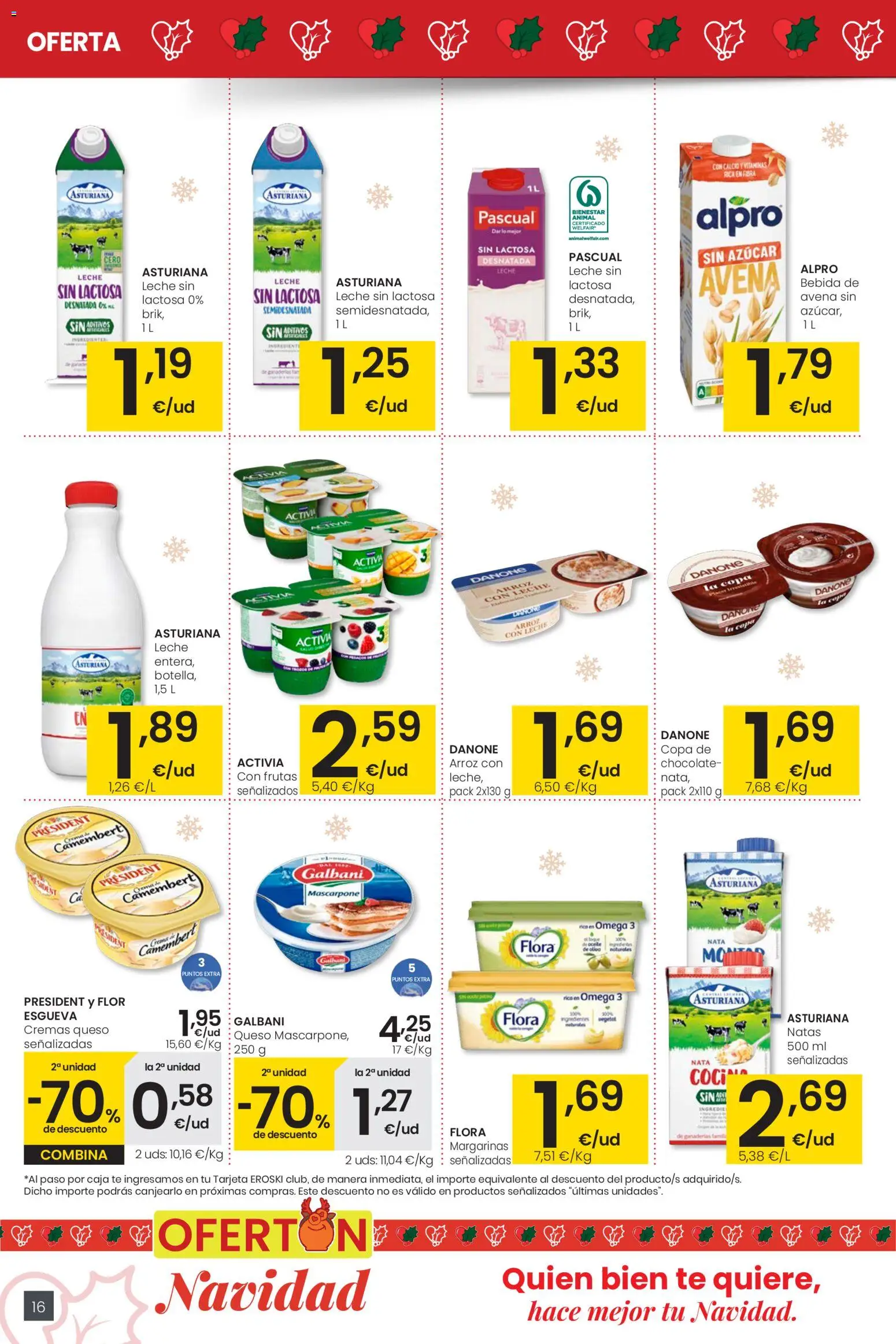 Eroski - Navidad │ válido desde el 18.12.2025 | Página: 16 | Productos: Δοχείο φοντί, Queso, Chocolate, Arroz