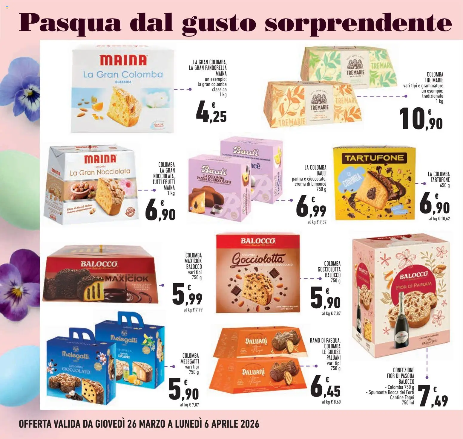 Volantino Conad volantino Piemonte del 26.03.2026 | Pagina: 2 | Prodotti: Crema, Cioccolato, Panna, Spumante