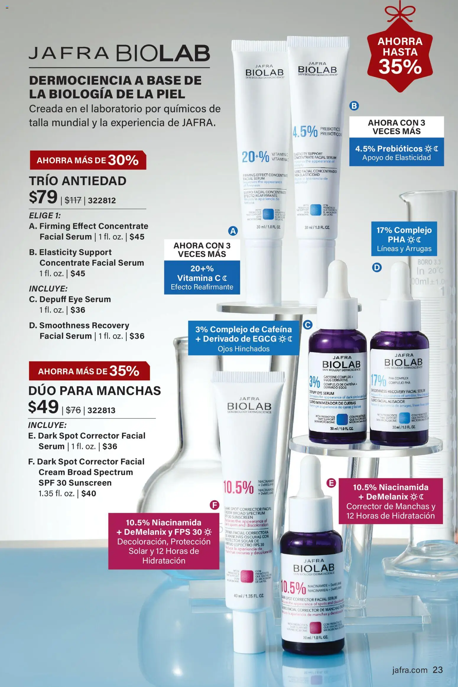 JAFRA folleto │ válido desde el 01.12.2025 | Página: 23 | Productos: Corrector, Protector solar, Sérum