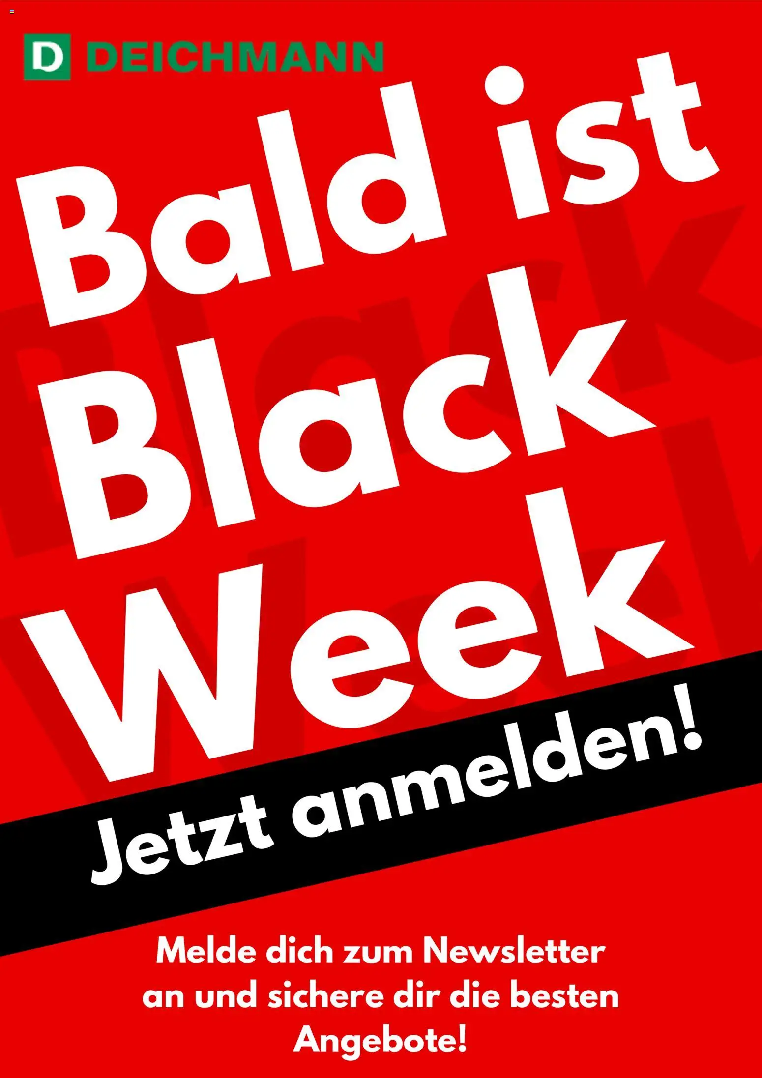 Deichmann - Black Friday - Ankündigung – gültig ab 31.10.2025 | Seite: 1