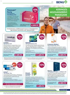 BENU Gyógyszertárak Akciós újság - amely érvényes a következő dátumtól: 01.02.2026 | Oldal: 21