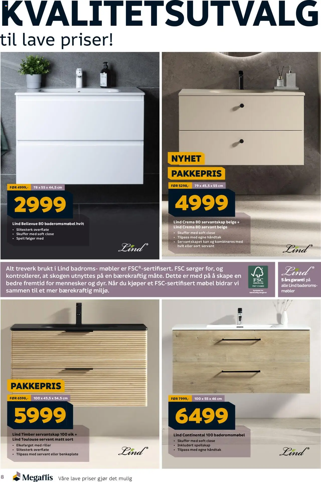  | Side: 8 | Produkter: Servant, Speil, Speilskap, Håndtak