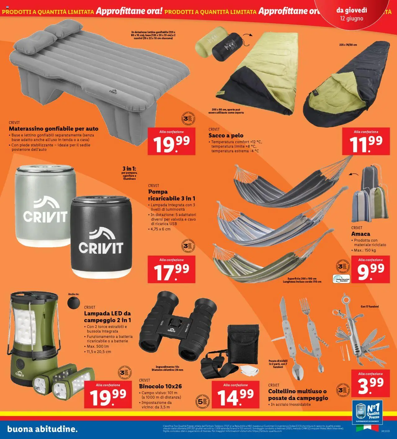 Volantino Lidl del 09.06.2025 | Pagina: 37 | Prodotti: Top, USB, Batteria, Lampada