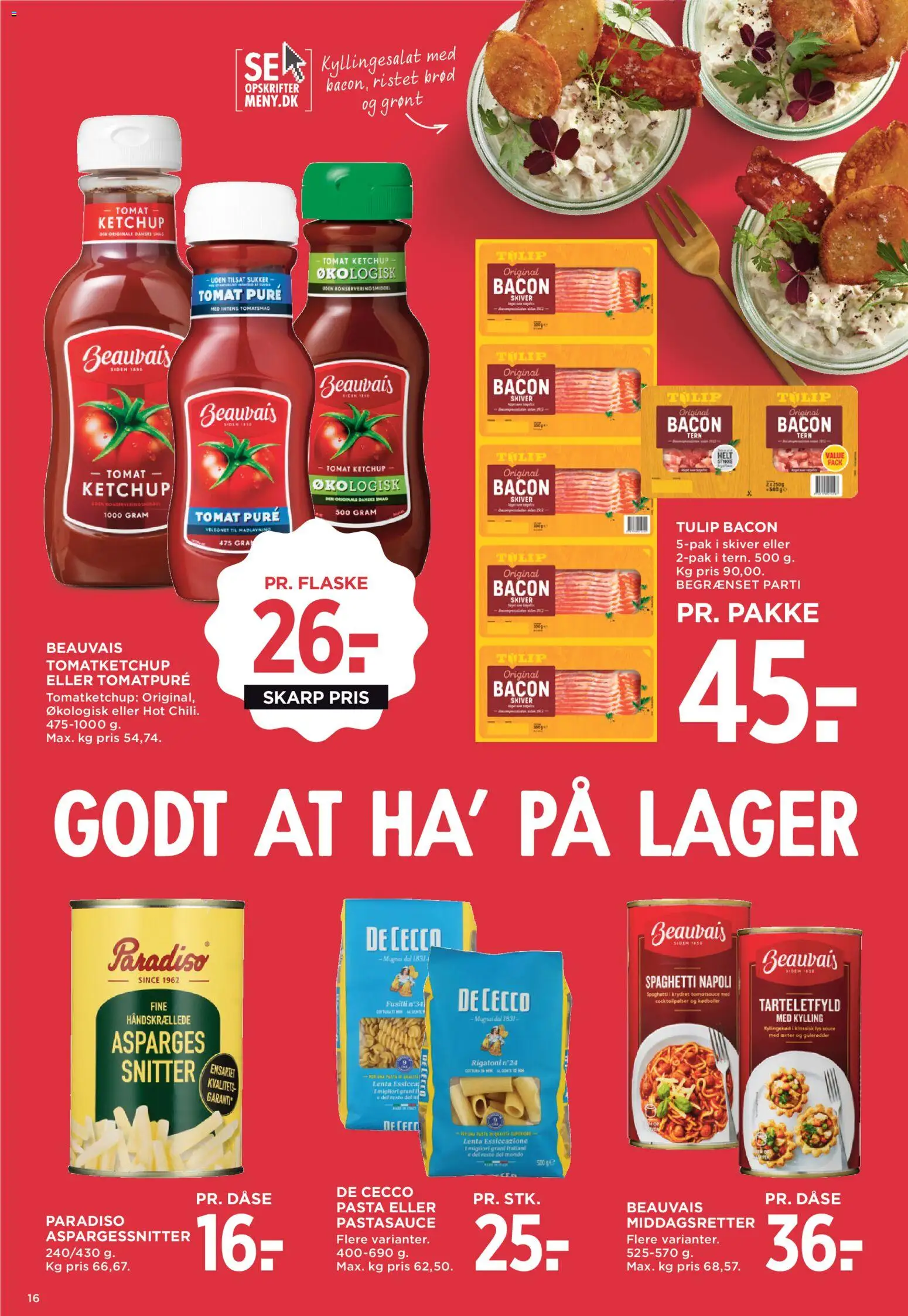 Meny tilbudsavis – gyldig fra 31.10.2025 | Side: 22 | Produkter: Brød, Spaghetti, Ketchup, Sukker