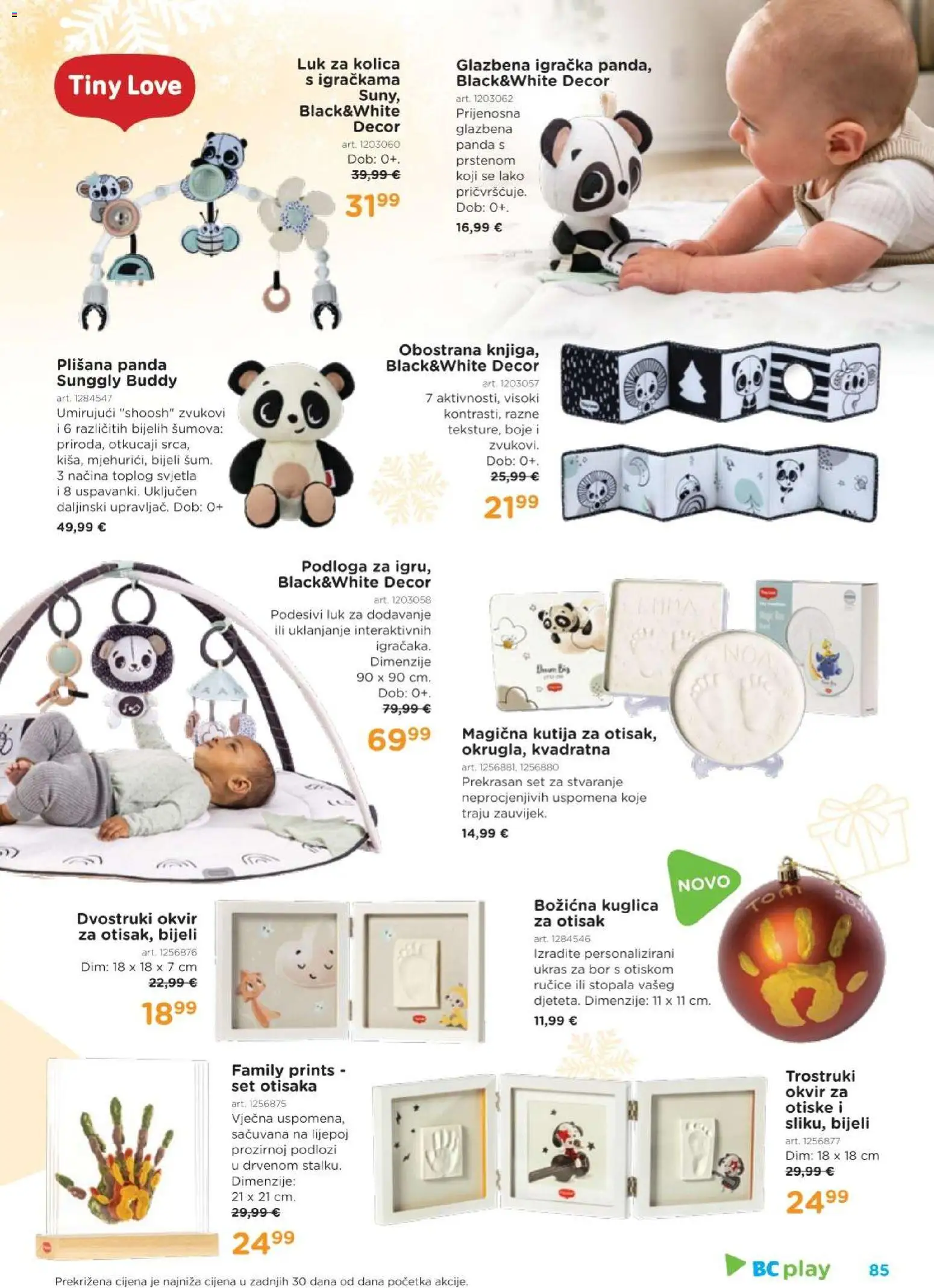 Baby Center katalog | vrijedi od 03.12.2025 | Stranica: 85 | Proizvodi: Kutija, Kolica, Luk