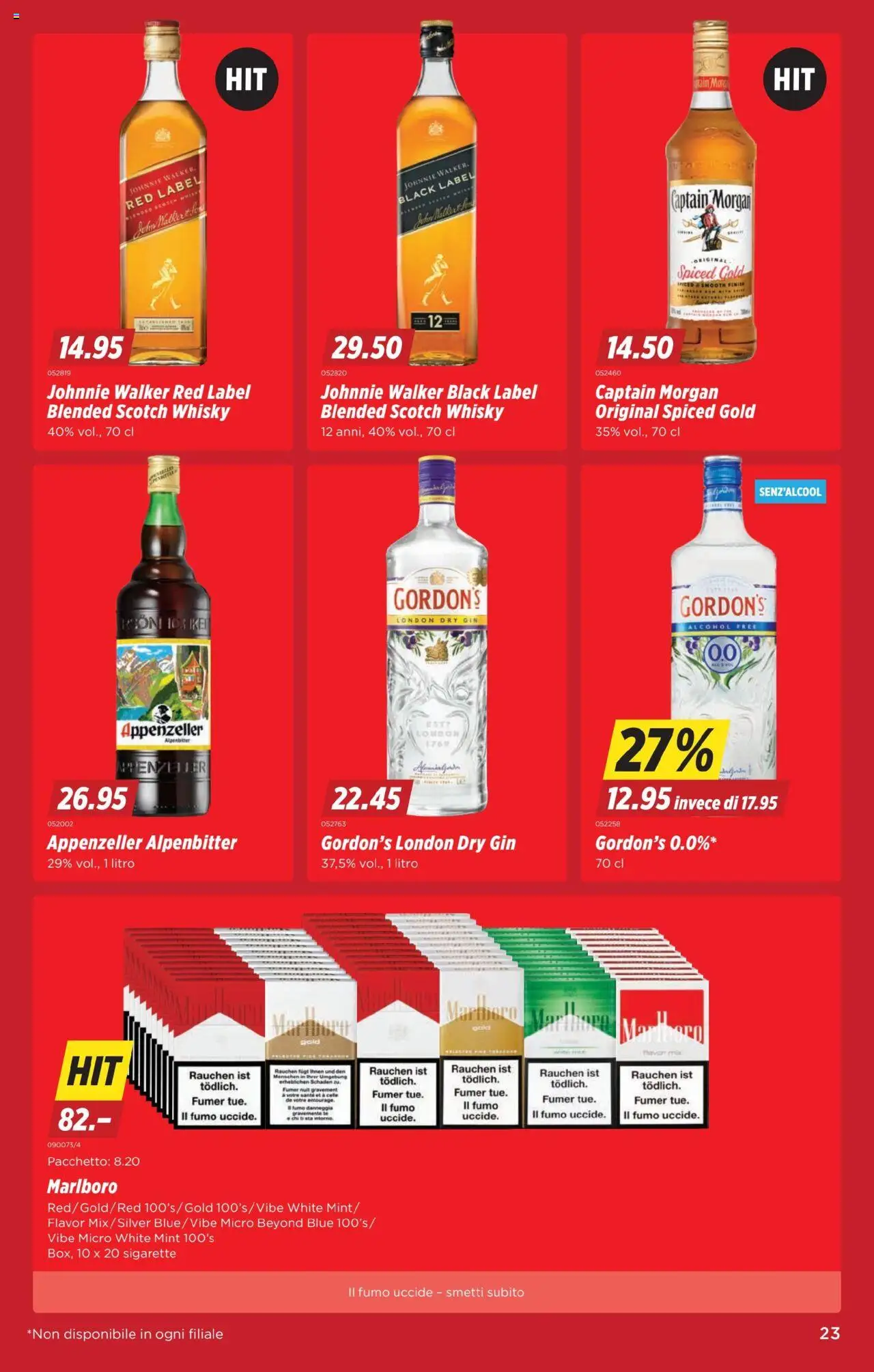 Denner Aktionen IT – gültig ab 09.09.2025 | Seite: 23 | Produkte: Gin