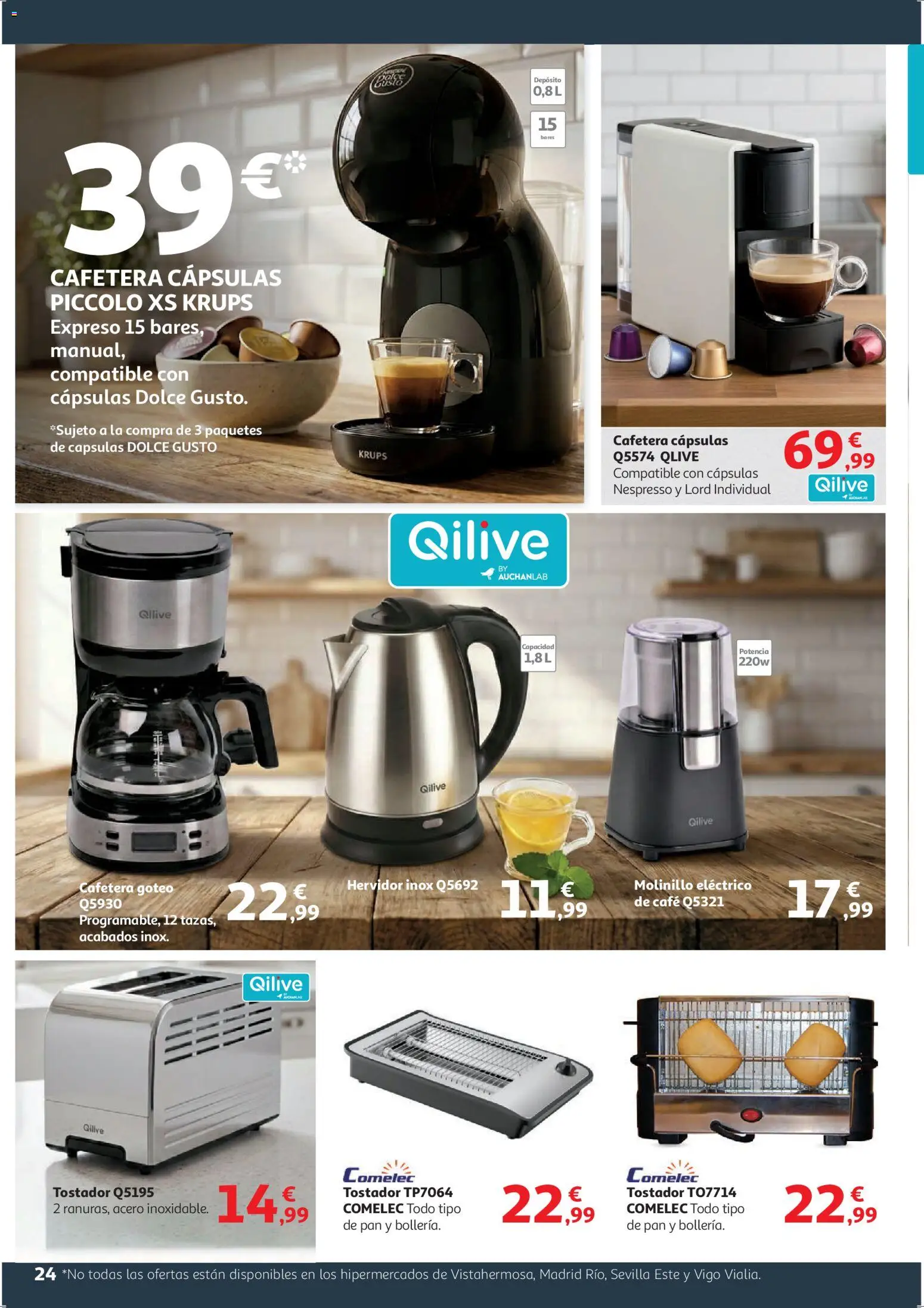 Alcampo - HG Blanco │ válido desde el 09.01.2026 | Página: 24 | Productos: Pan, Café, Cafetera, Tostador