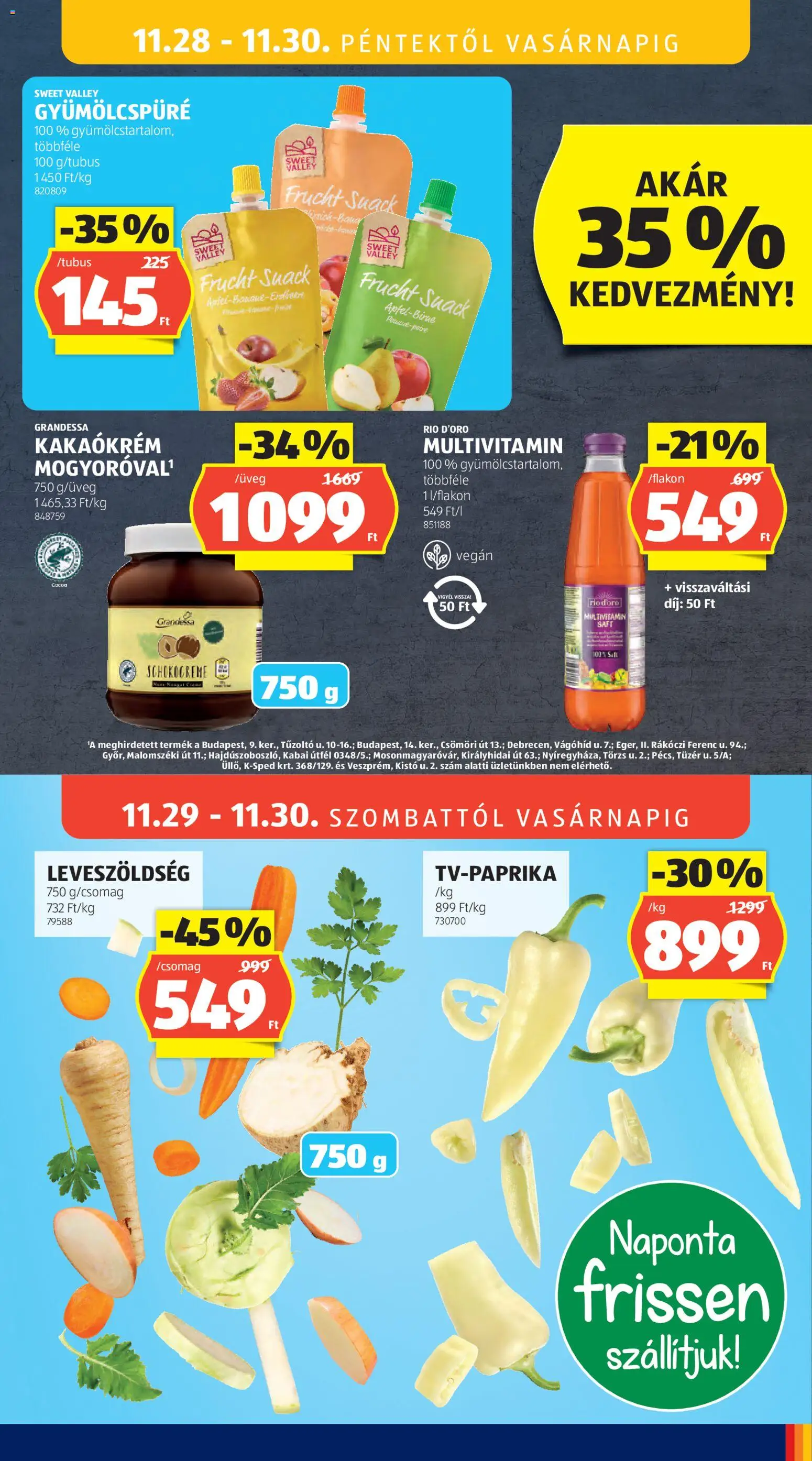 Aldi akciós ujság - amely érvényes a következő dátumtól: 27.11.2025 | Oldal: 37 | Termékek: Multivitamin, Vegán