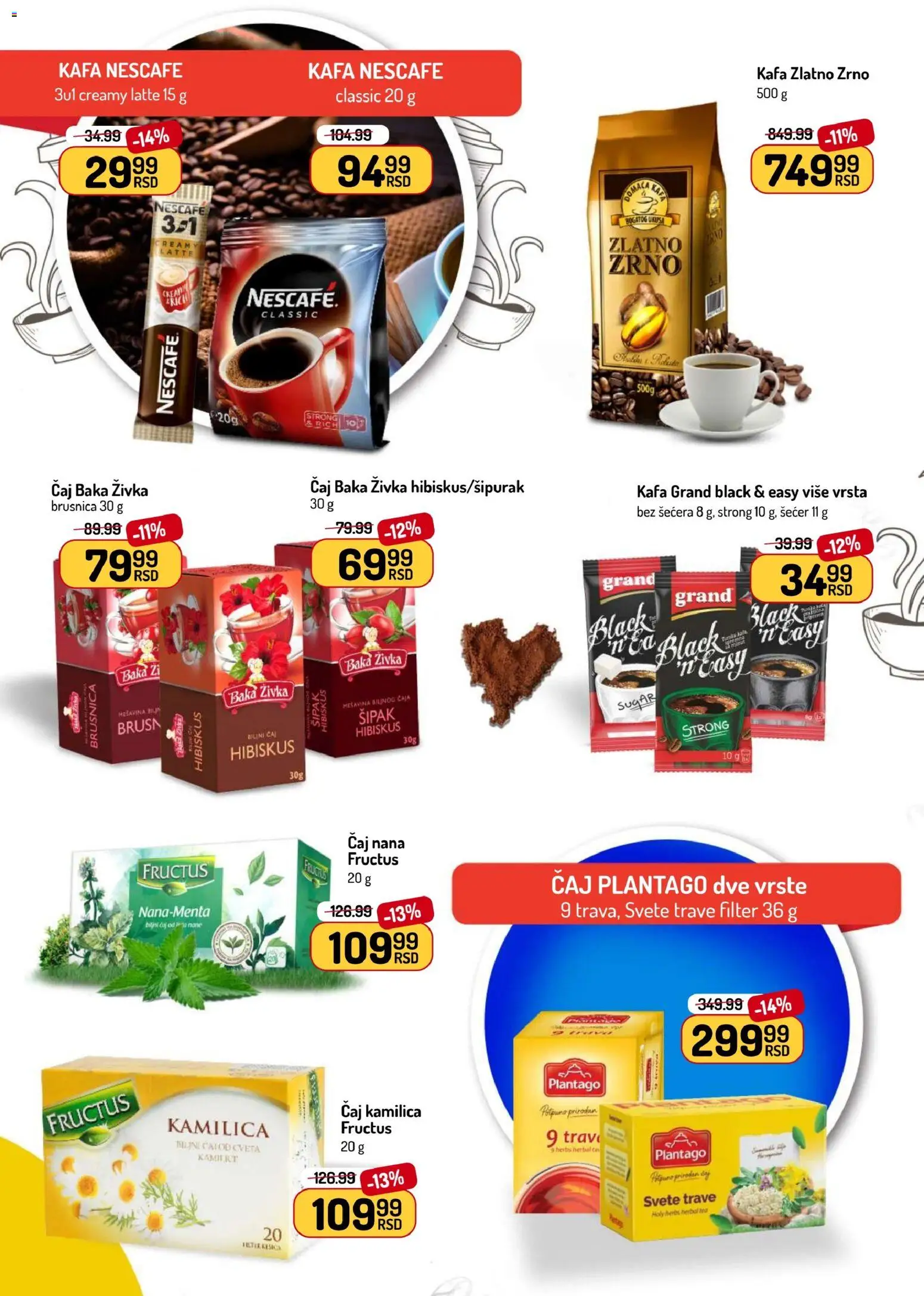 Aman katalog - važi od 19.01.2026 | Strana: 29 | Proizvode: Šećer, Kafa, Nescafé, Čaj