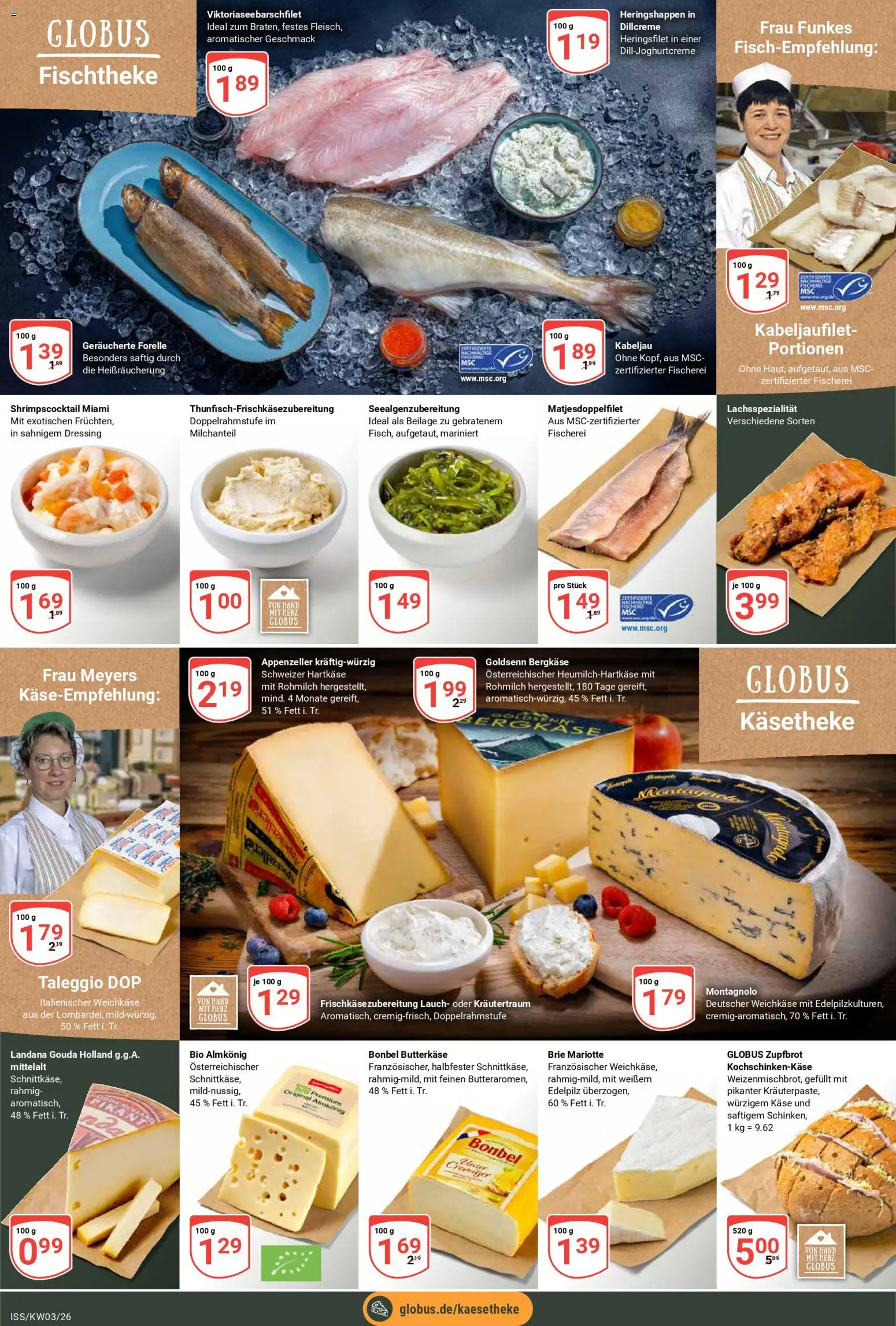 Globus Prospekt 	 – gültig ab 12.01.2026 | Seite: 8 | Produkte: Käse, Gouda, Dressing