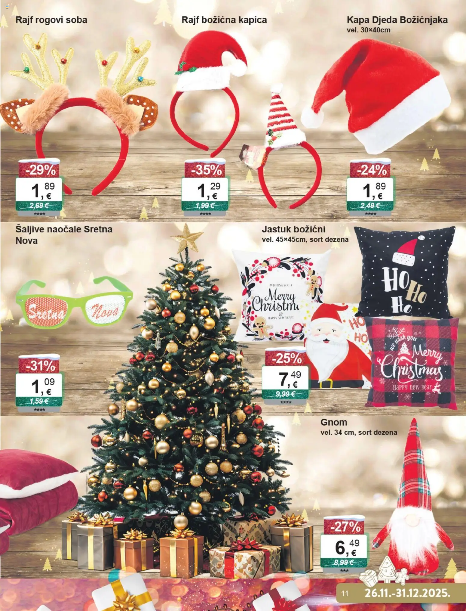 KTC katalog | vrijedi od 26.11.2025 | Stranica: 11 | Proizvodi: Jastuk, Kapa, Naočale