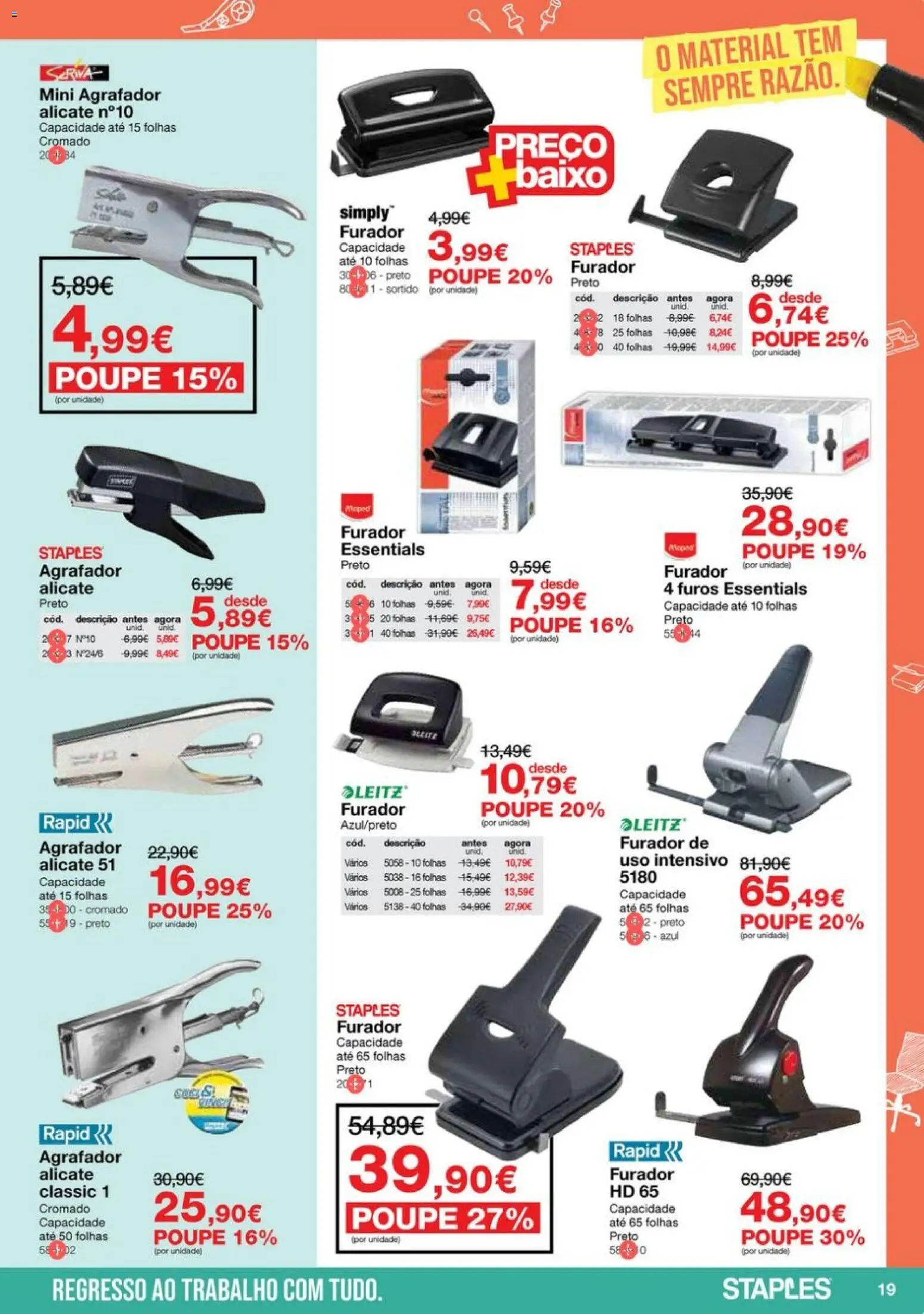 Staples - Folheto Regresso ao Escritório 2026 │ válido de 05.01.2026 | Página: 19 | Produtos: Alicate