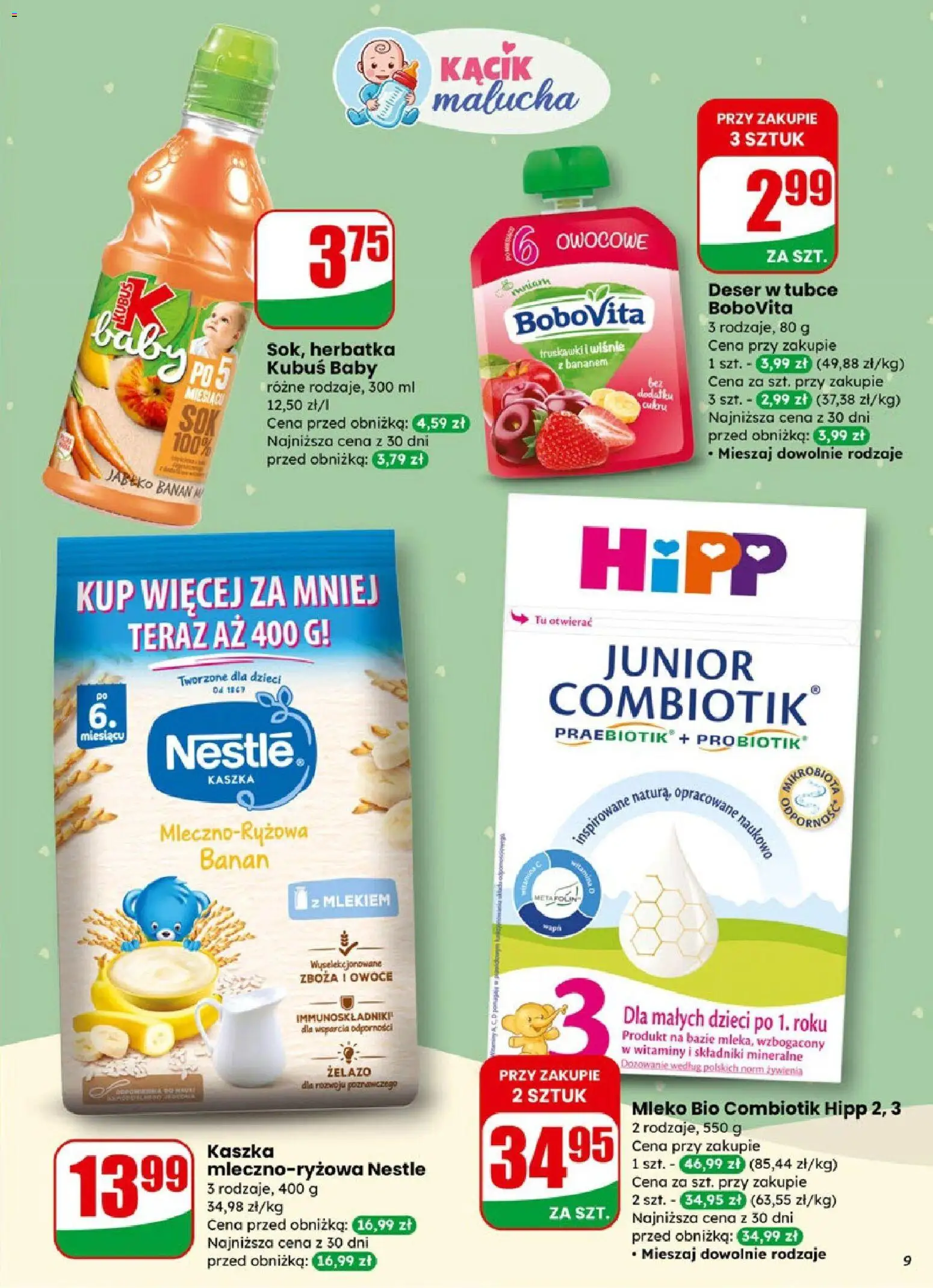 Dino Gazetka od 14.01.2026 | Strona: 9 | Produkty: Żelazo, Wiśnie, Banan, Owoce