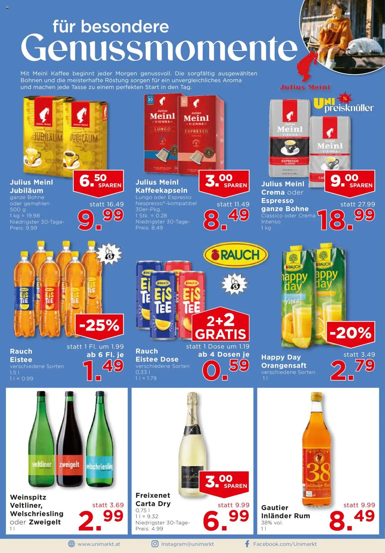Unimarkt Flugblatt gültig ab 22.10.2025 | Seite: 12 | Produkte: Kaffee