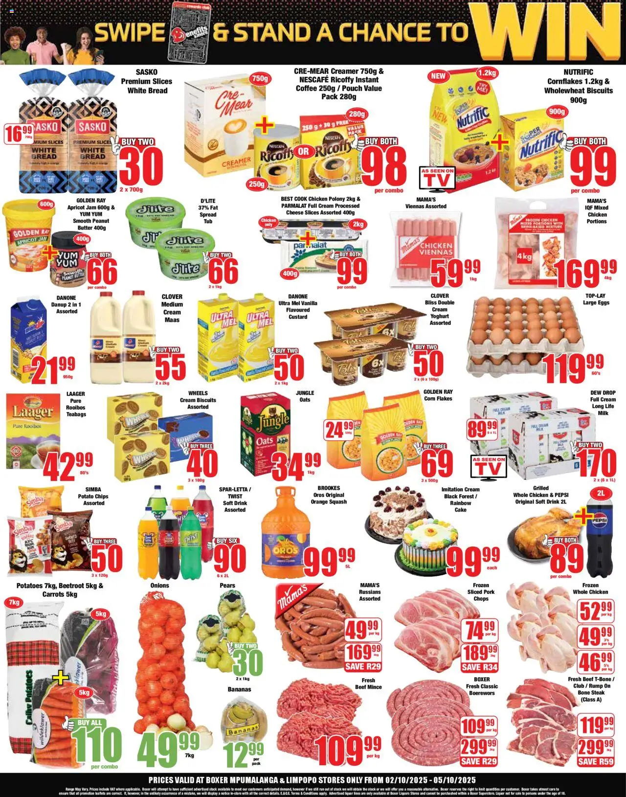 New Boxer catalogue – valid from 02.10.2025 | Page: 2 | Products: Squash, Eggs, Creamer, Peanut butter