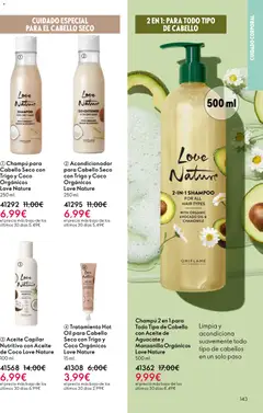 Vista previa Oriflame - Catálogo Campaña 17 válido desde el 10.12.2025 | Página: 143 | Productos: Champú, Acondicionador, Τυρόπιτα, Acondicionador para cabello seco