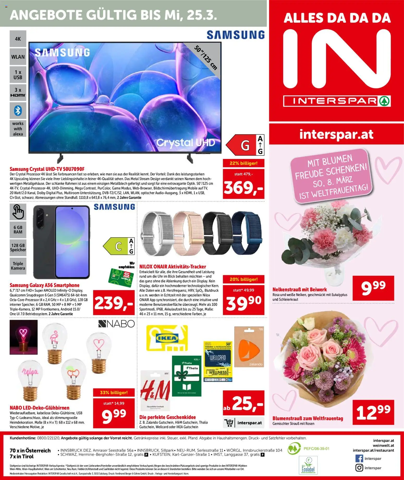 Interspar Flugblatt - Tirol gültig ab 05.03.2026 | Seite: 16 | Produkte: Smartphone, Uhr, USB, Samsung
