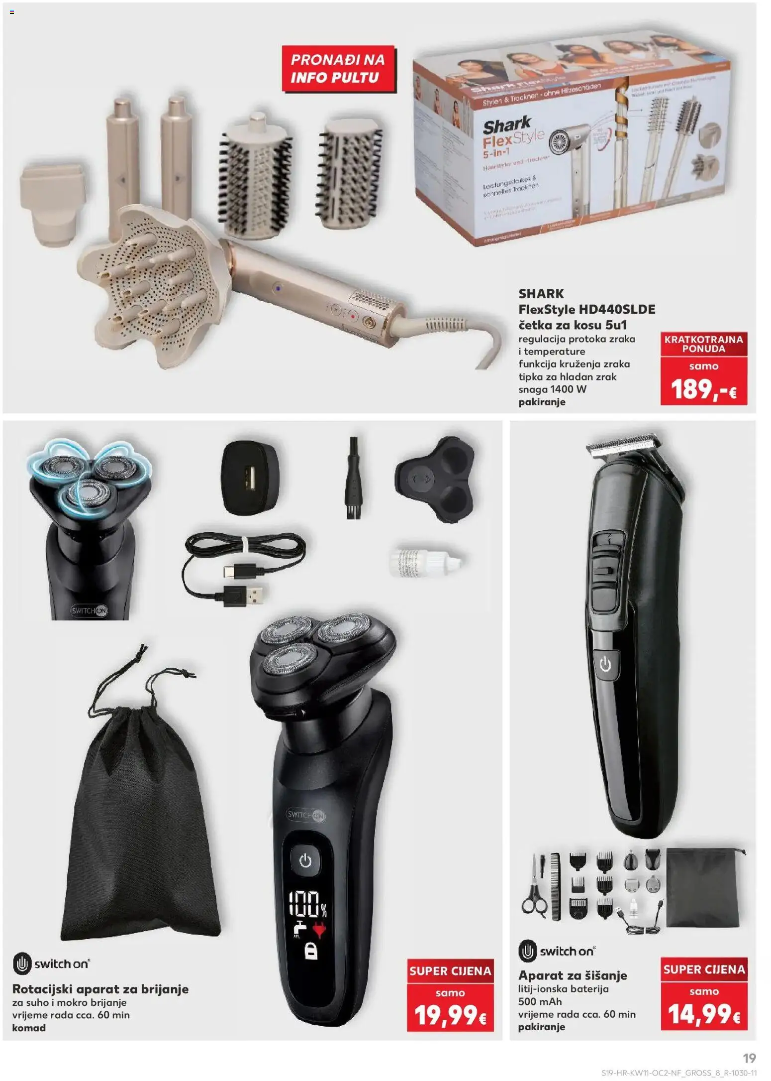 Kaufland katalog | vrijedi od 10.03.2026 | Stranica: 19 | Proizvodi: Baterija, Četka, Četka za kosu
