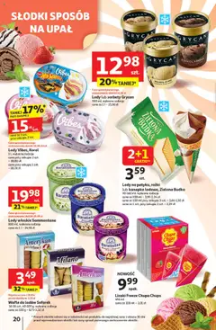 Auchan Gazetka - Pewność niskich cen Hipermarket od 31.07.2025 | Strona: 20 | Produkty: Wafle, Lizaki, Lody