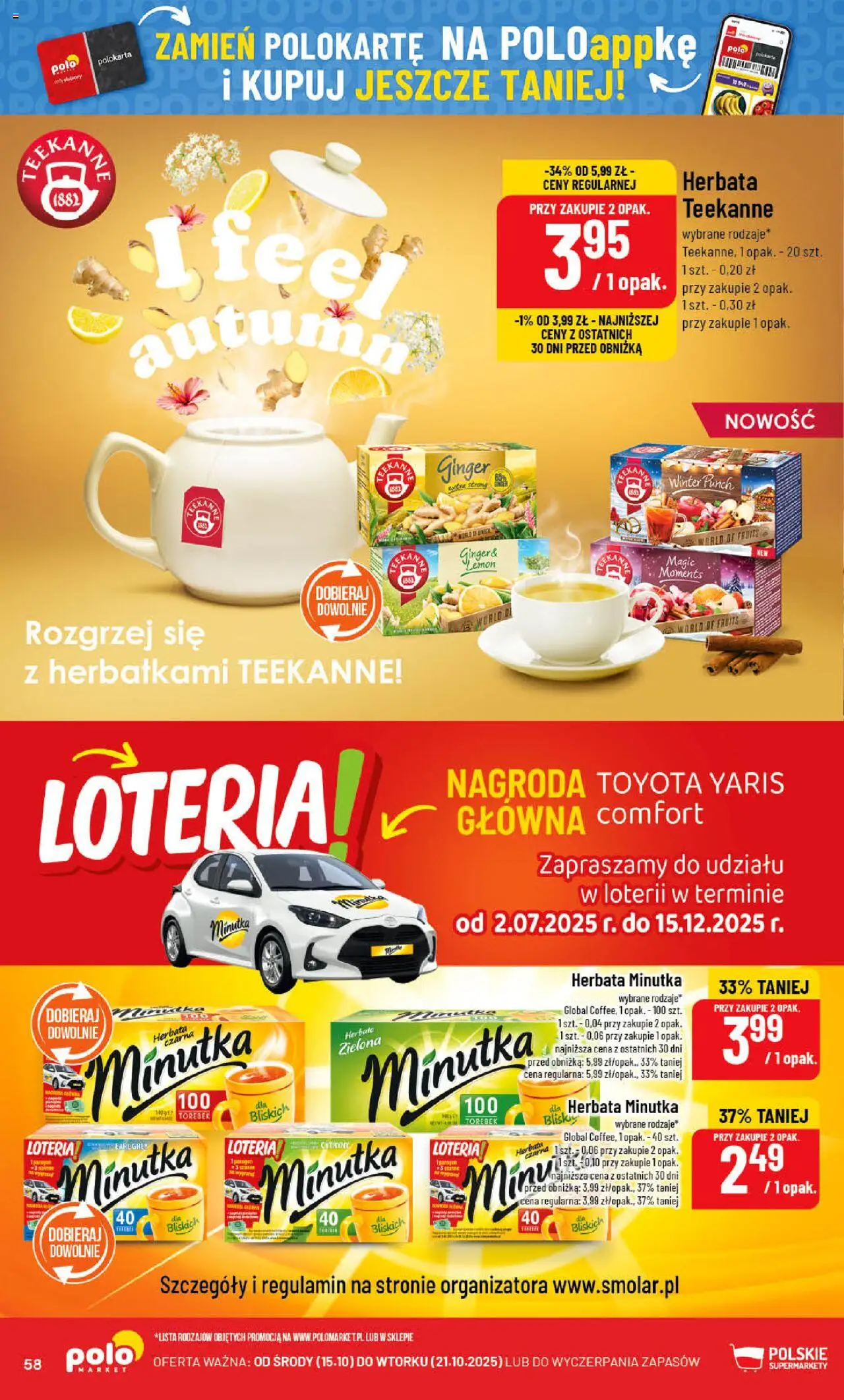 POLOmarket Gazetka od 15.10.2025 | Strona: 58 | Produkty: Herbata