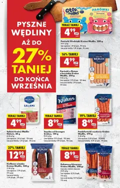 Szynka od Szwagra Krakus, 150 g, Szynka wieprzowa od 15.09.2025 | Strona: 62 | Produkty: Parówki z szynki, Szynka wieprzowa, Parówki, Wędliny