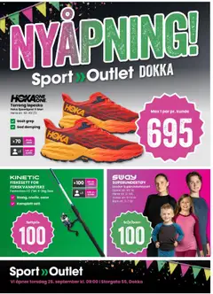 Forhåndsvisning av Sport Outlet Nyåpning gyldig fra 25.09.2025