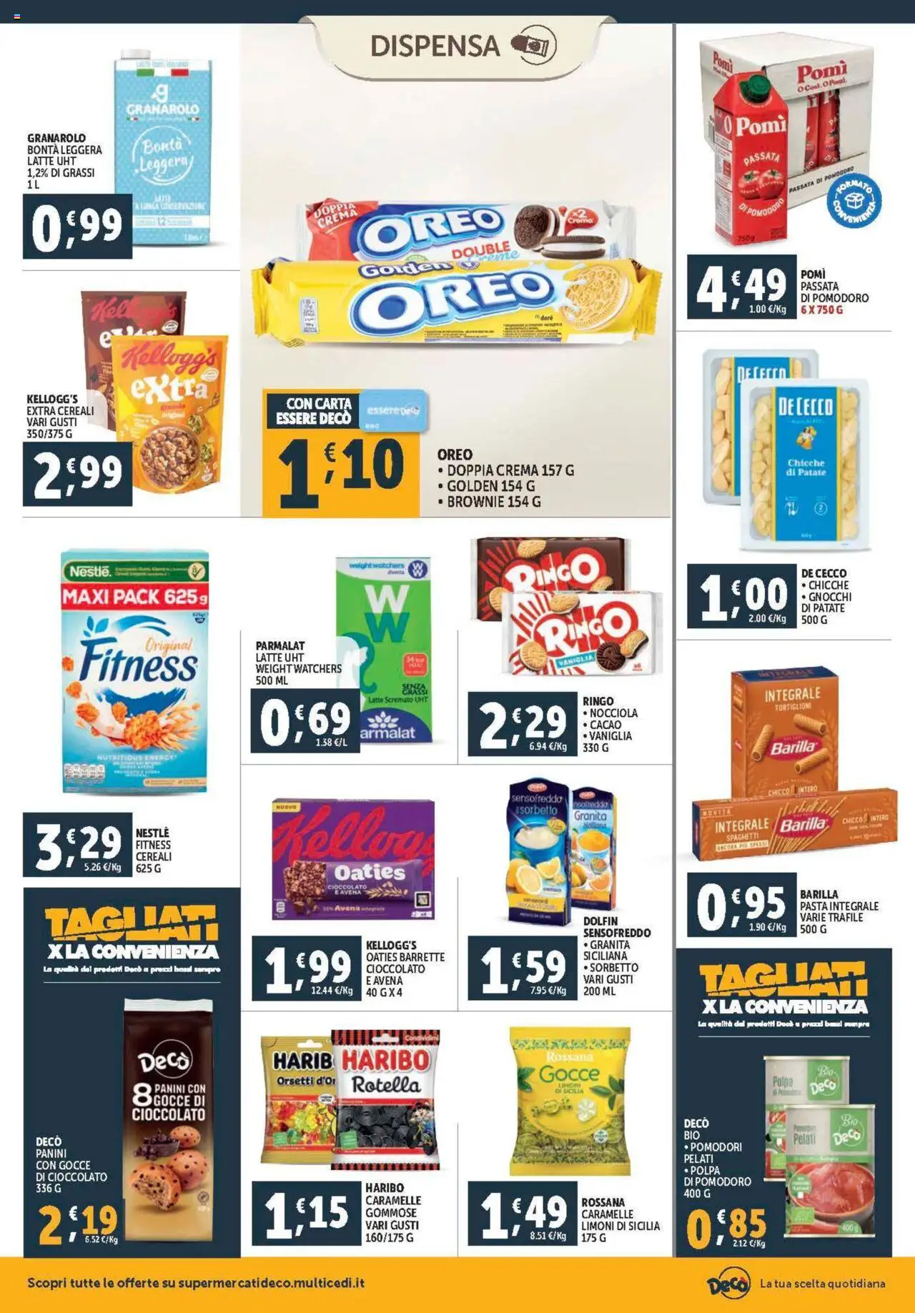 Volantino Decò del 08.08.2025 | Pagina: 14 | Prodotti: Crema, Sorbetto, Patate, Pomodoro