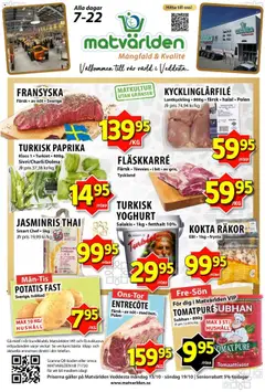 Matvärlden - erbjudanden veddesta - Förhandsvisning av reklamblad från butik Matvärlden aktuell från 13.10.2025