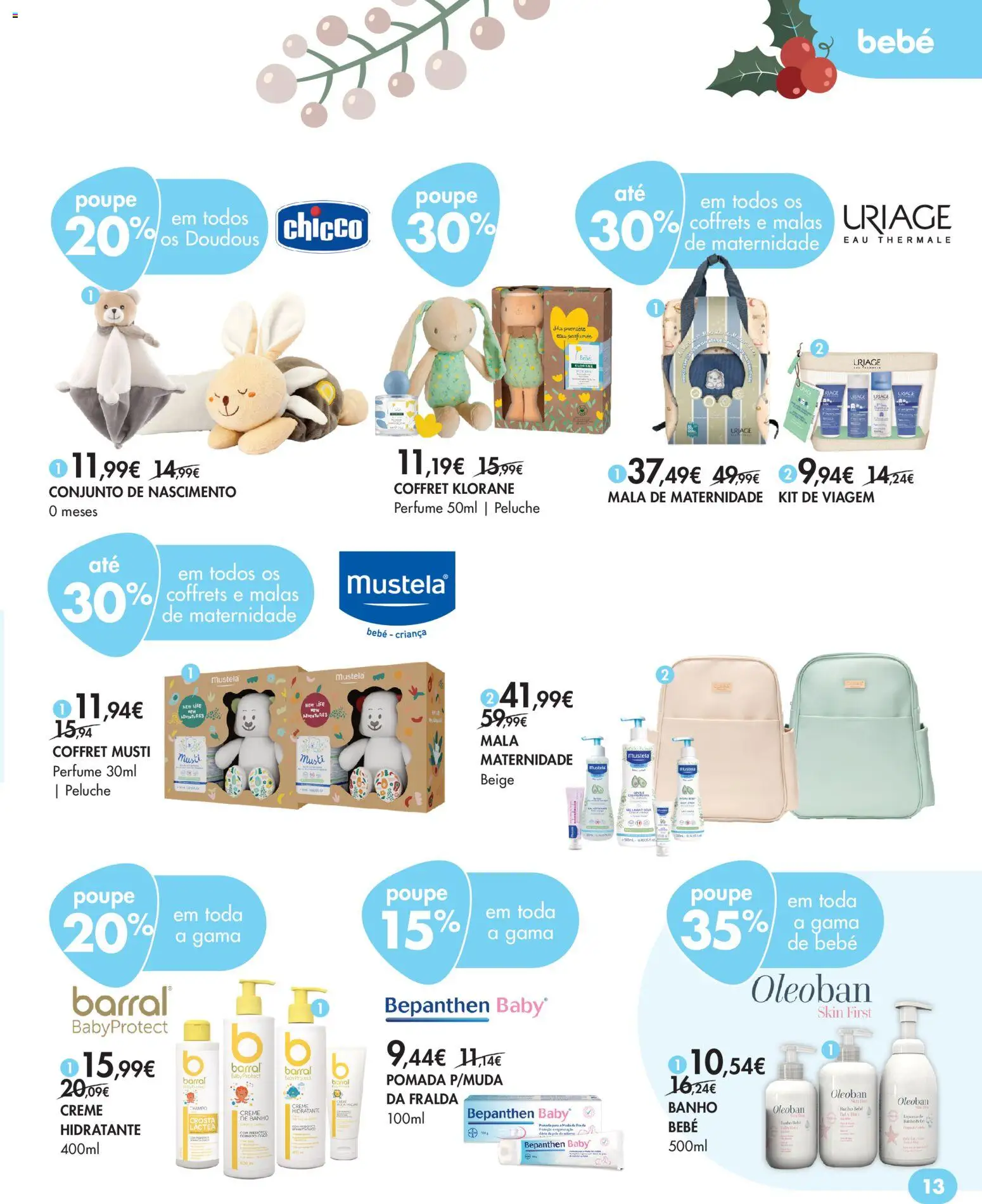 Pingo Doce Bem Estar Natal Lojas │ válido de 18.11.2025 | Página: 40 | Produtos: Perfume, Pomada, Mala de maternidade, Creme