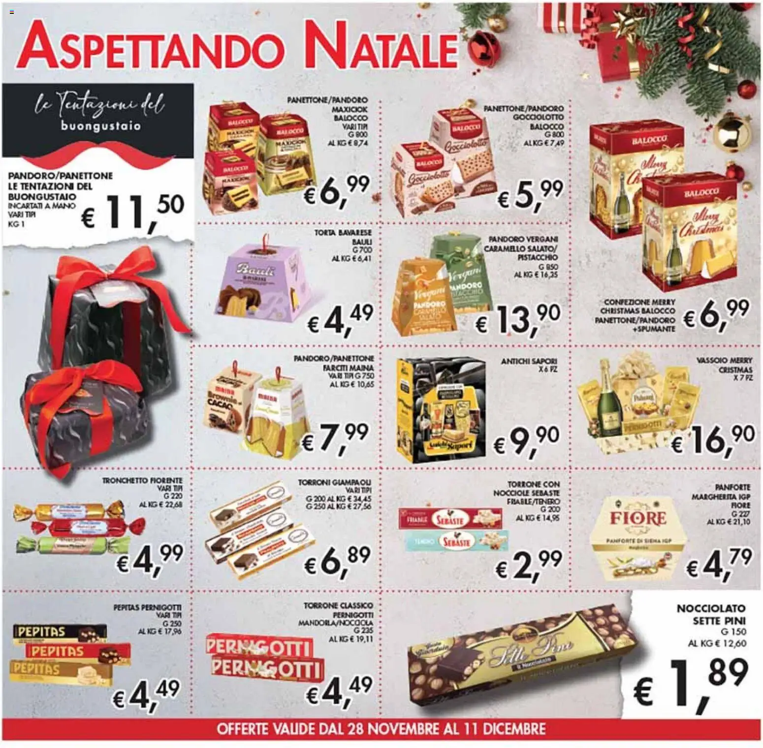 Volantino Coal del 28.11.2025 | Pagina: 16 | Prodotti: Nocciole, Pandoro, Torta, Vassoio