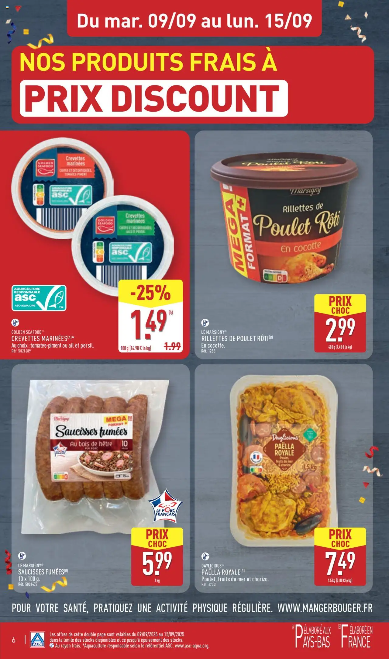  | Page: 9 | Produits: Fruits de mer, Ail, Crevettes, Porc