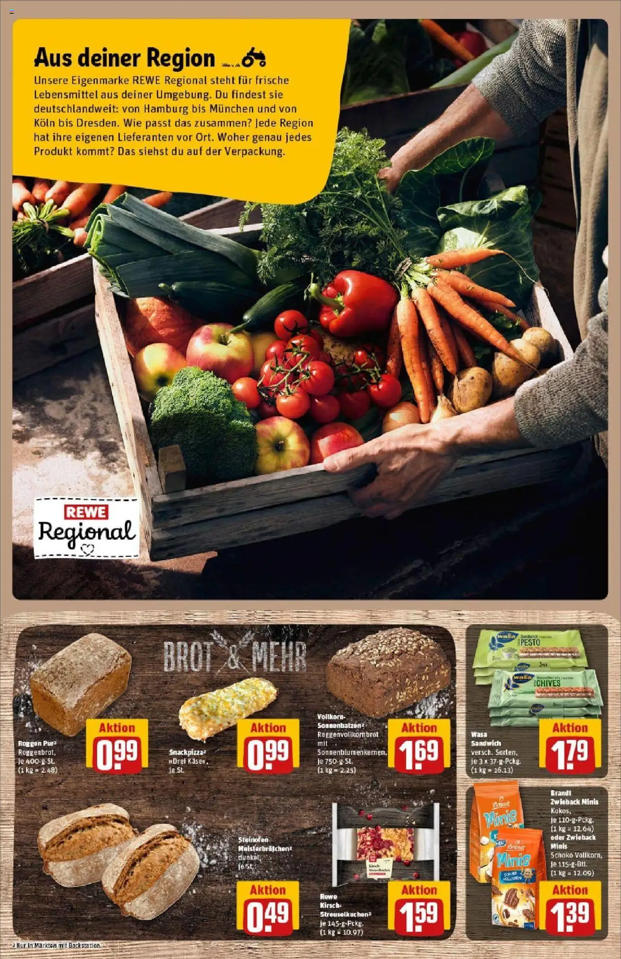 Rewe prospekt Rheinbach	 - gültig ab dem 11.08.2025 | Seite: 11 | Produkte: Brot, Pizza