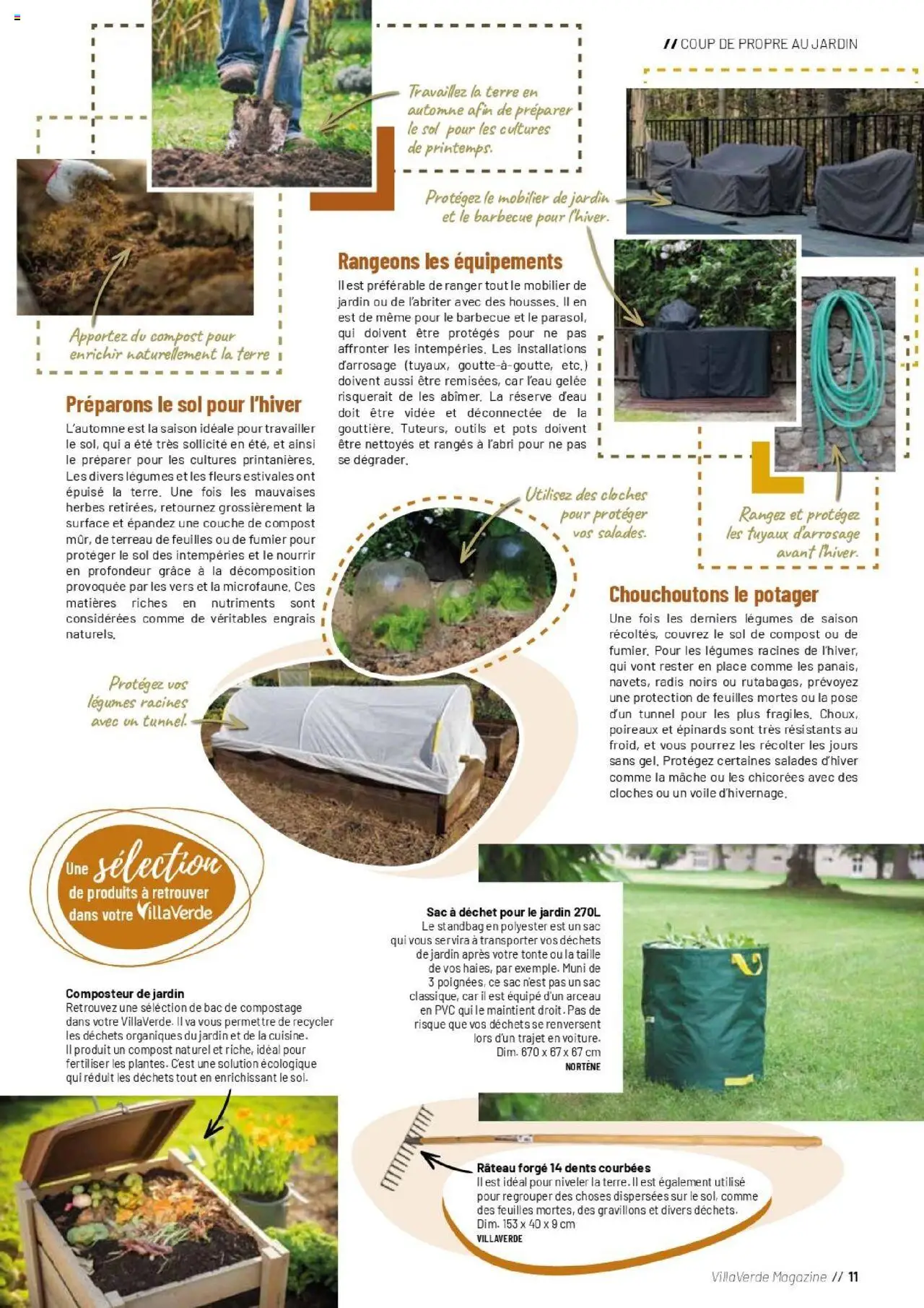  | Page: 11 | Produits: Barbecue, Mâche, Poireaux, Rateau