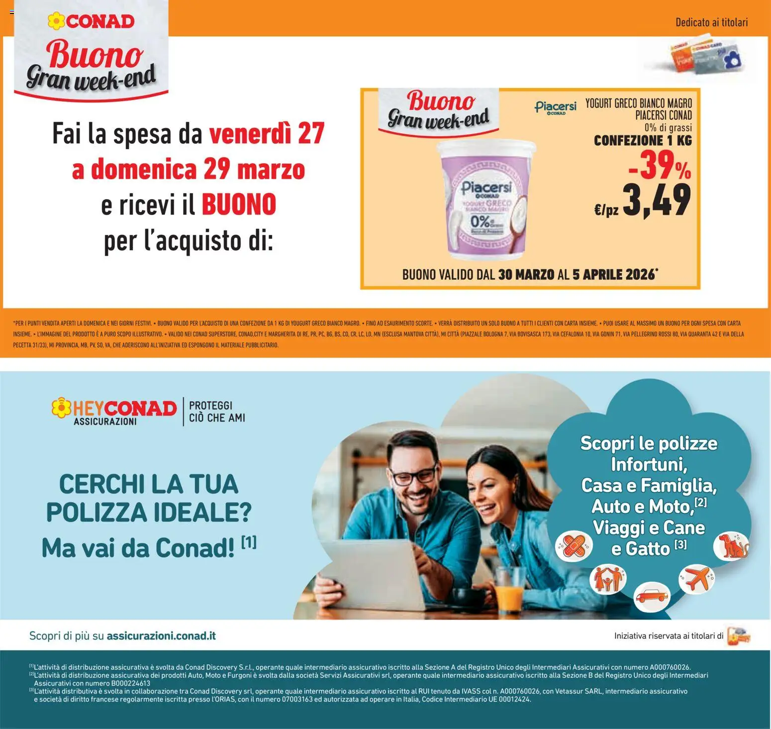 Volantino Conad del 25.03.2026 | Pagina: 25 | Prodotti: Yogurt greco, Yogurt