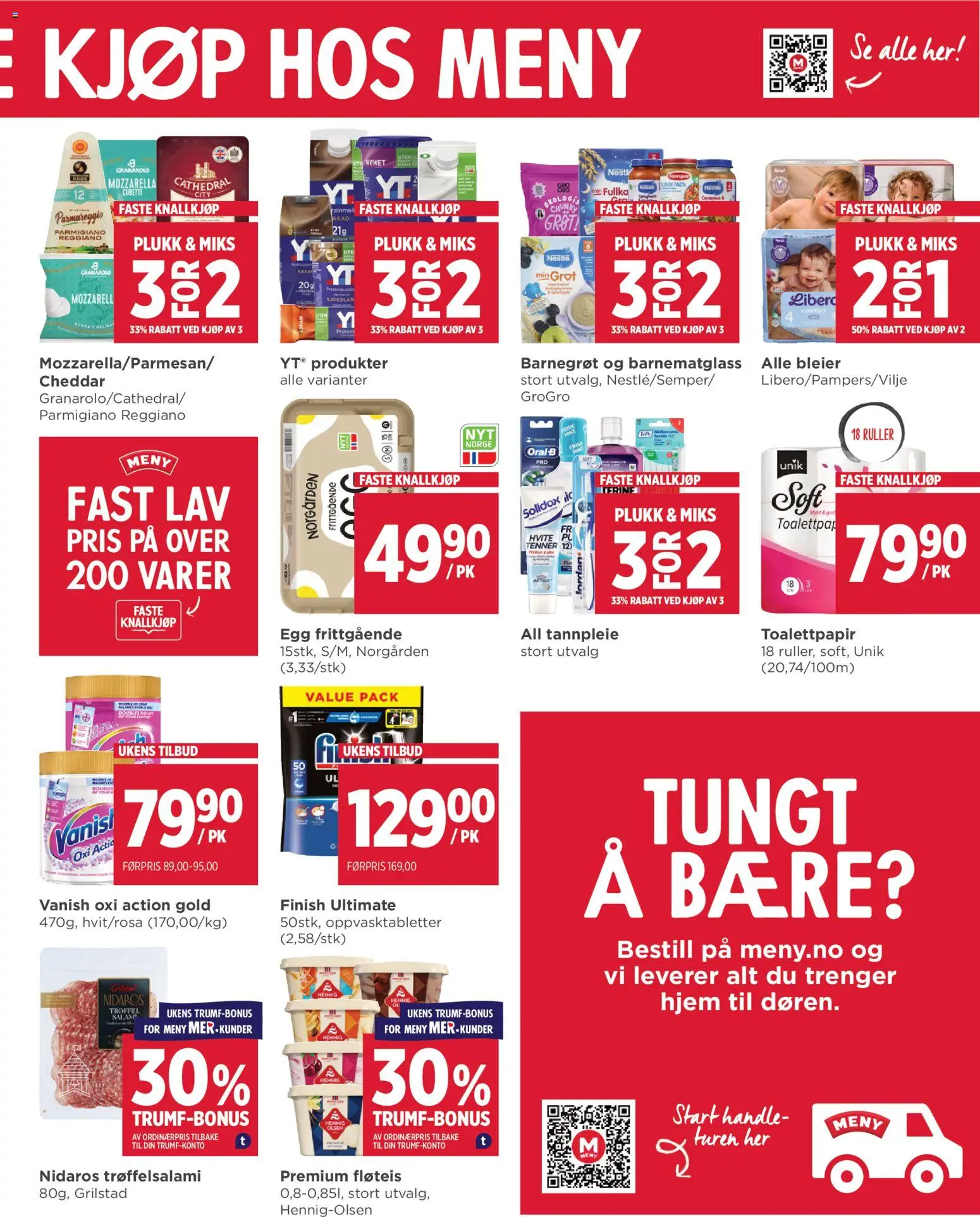 {H1} | Side: 7 | Produkter: Sjokolade, Суміш дитяча, Mozzarella, Підставка