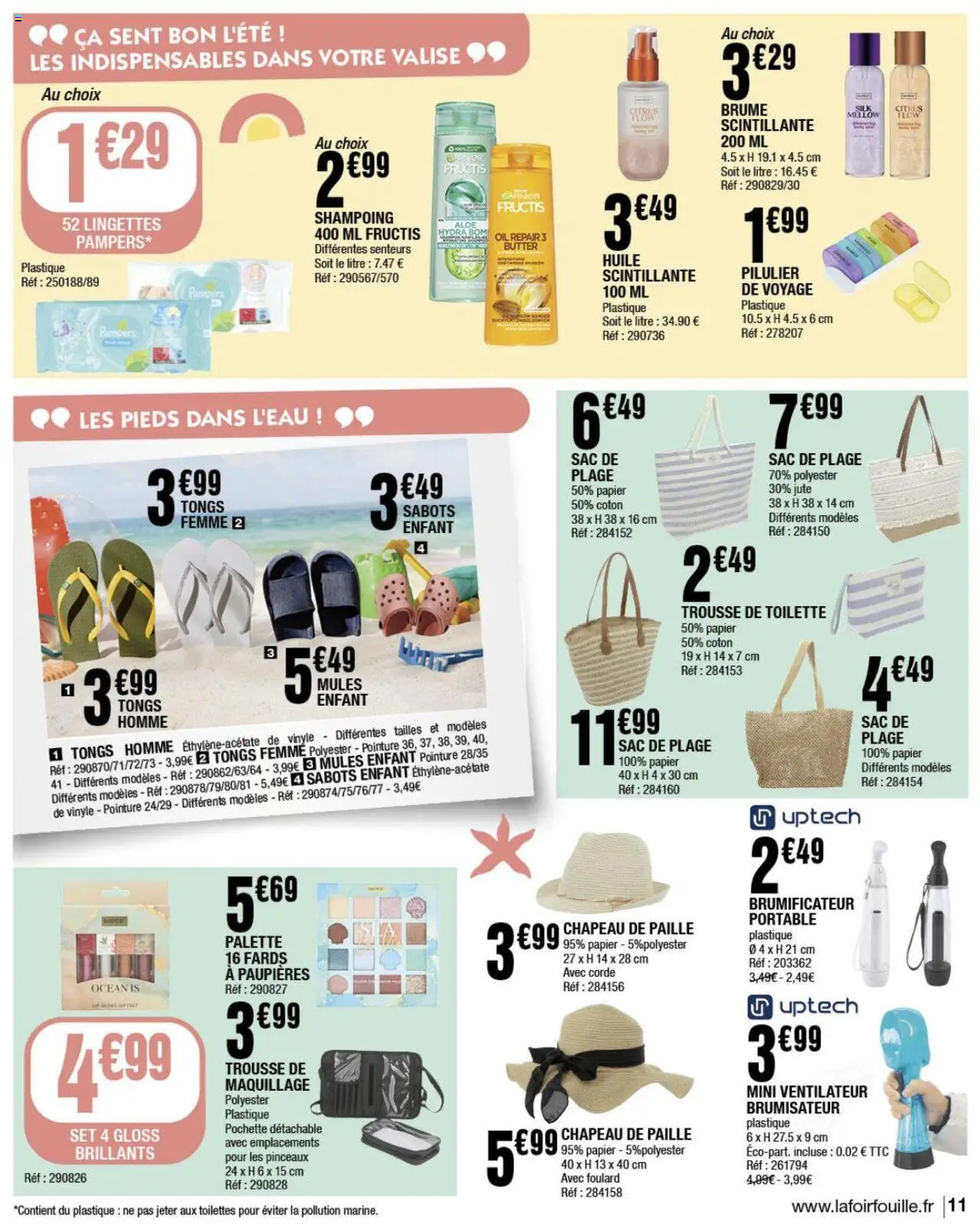  | Page: 11 | Produits: Gloss, Ventilateur, Coton, Toilettes