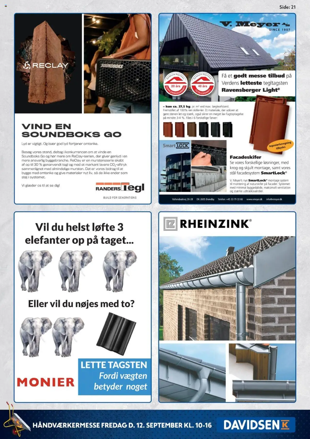 Davidsen tilbudsavis – gyldig fra 12.09.2025 | Side: 21 | Produkter: Lyd, Søm