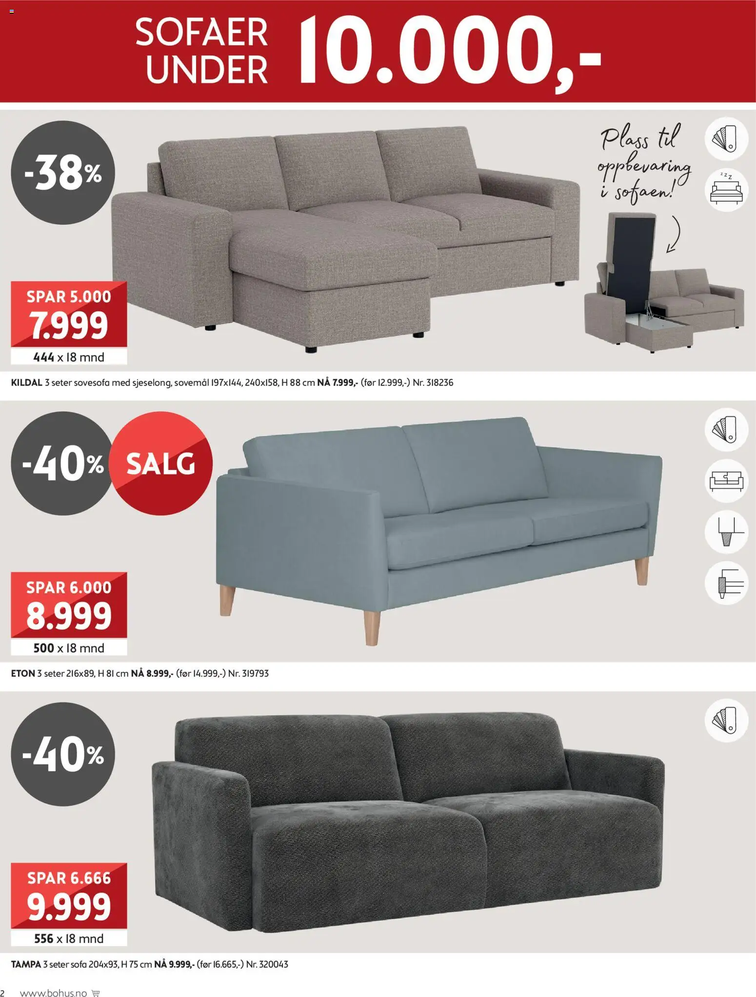 {H1} | Side: 2 | Produkter: Sovesofa, Sofa