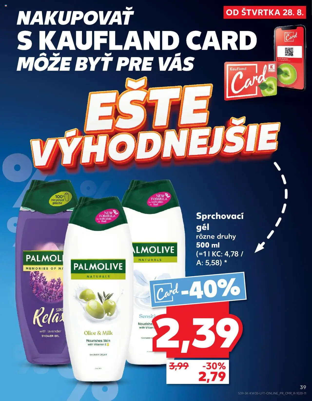 Kaufland SK akciós ujság - amely érvényes a következő dátumtól: 28.08.2025 | Oldal: 39
