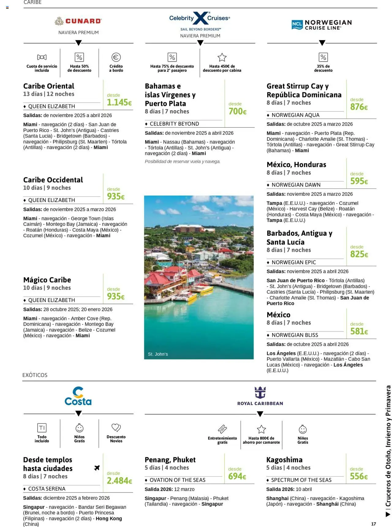 Viajes El Corte Inglés - Crucero Fantástico │ válido desde el 16.09.2025 | Página: 17 | Productos: Navegación