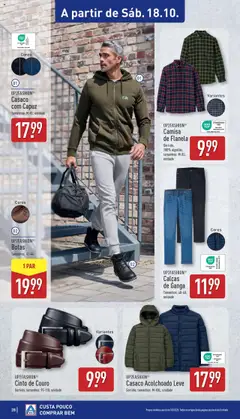 Pré-visualização Aldi folheto válido de 13.10.2025 | Página: 28 | Produtos: Botas, Cinto, Camisa, Capuz