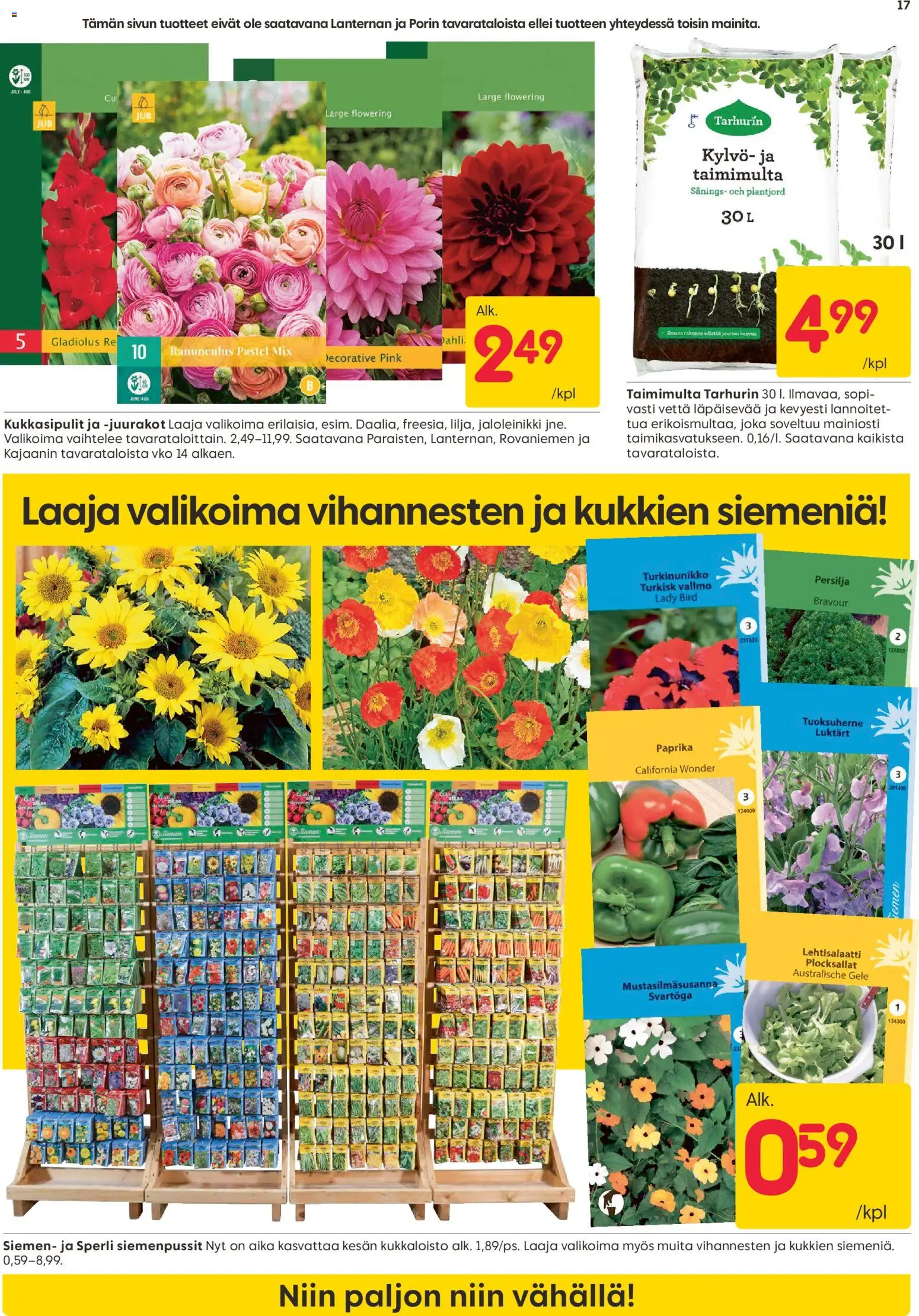 Rusta tarjoukset – voimassa 23.03.2026 alkaen | Sivu: 17 | Tuotteet: Paprika, Persilja, Lehtisalaatti