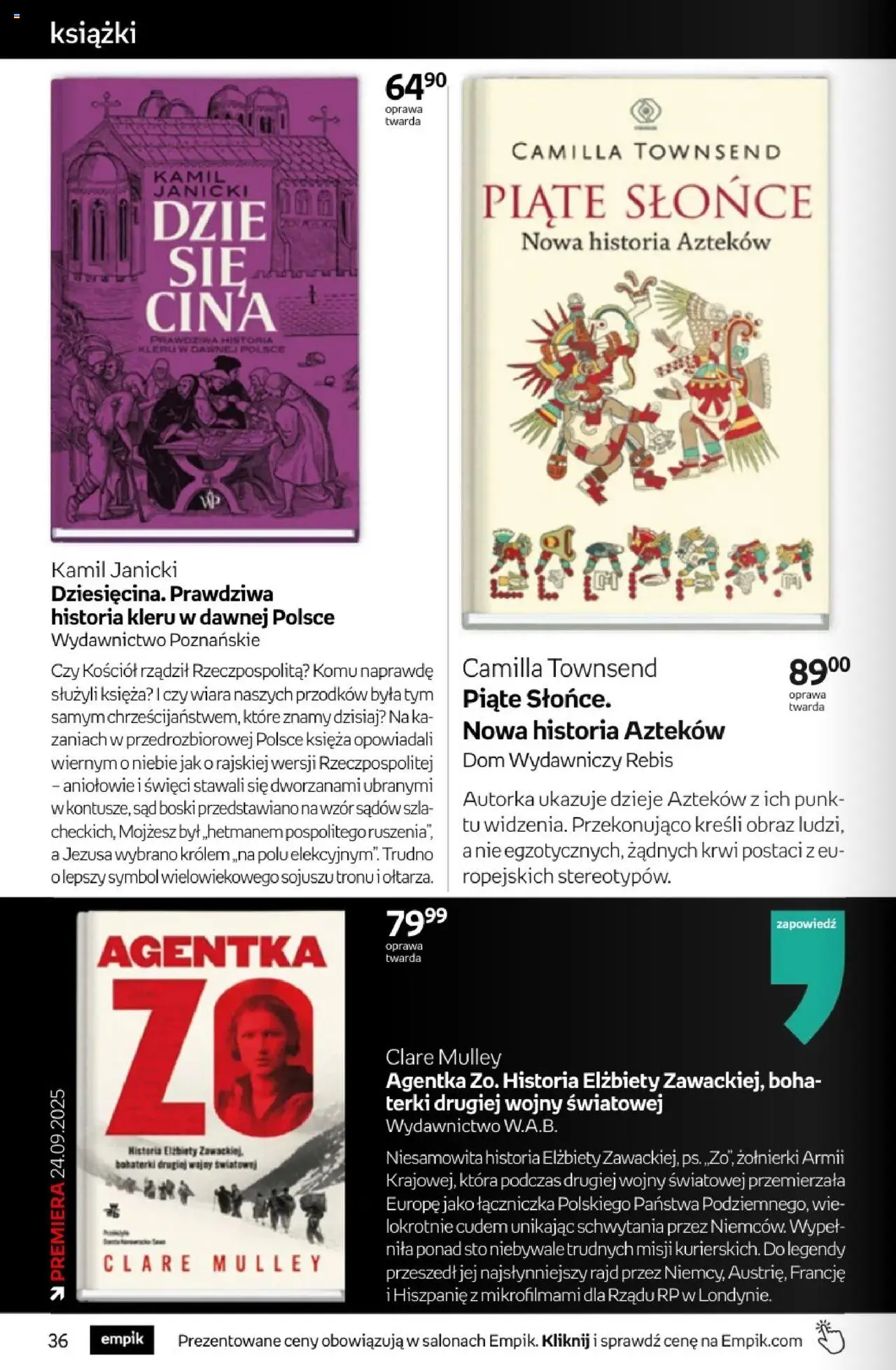 Empik promocje - Tom kultury Książki od 10.09.2025 | Strona: 36 | Produkty: Książki