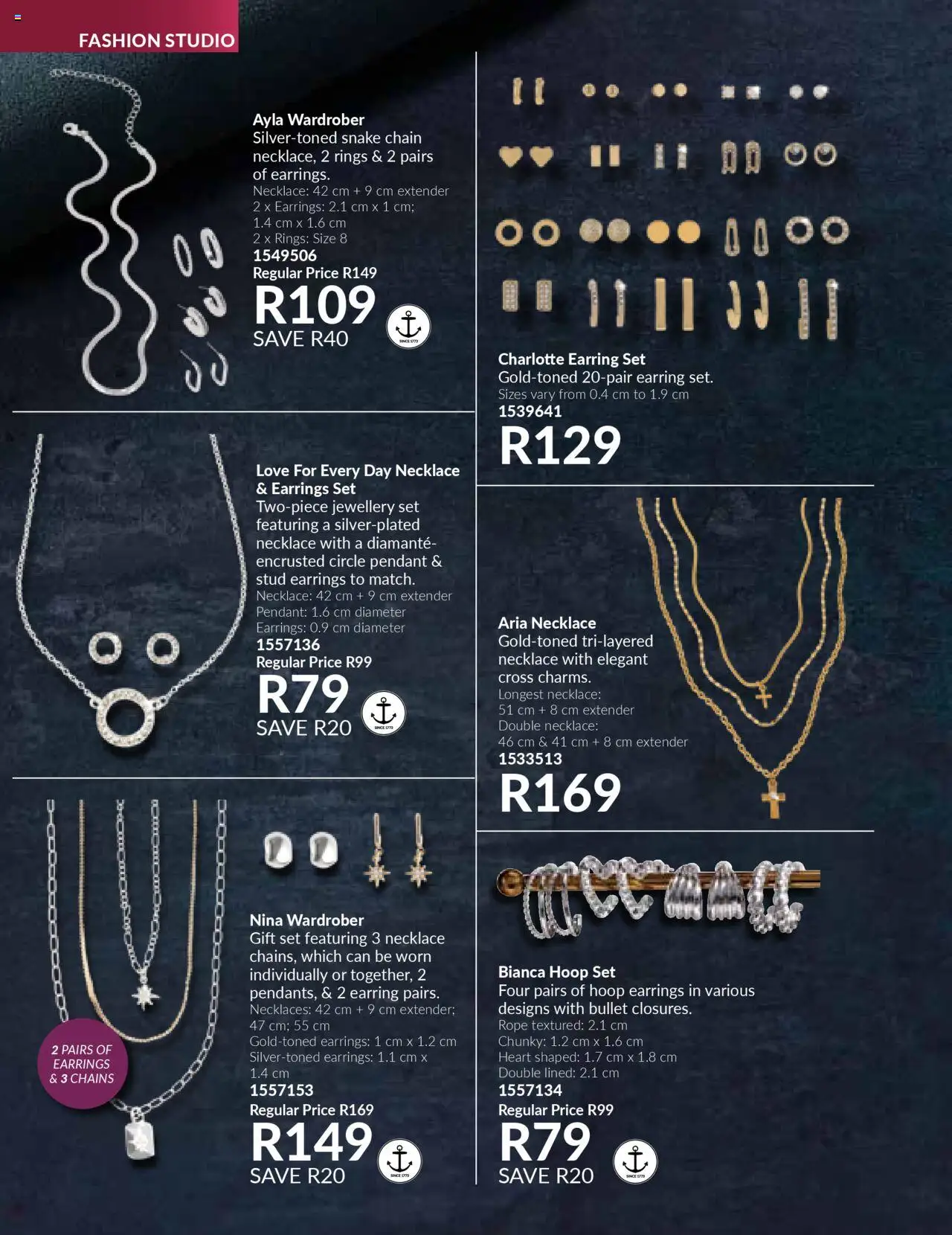 AVON Catalogue  │ valid from 01.07.2025 | Page: 140 | Products: Earrings, Necklaces