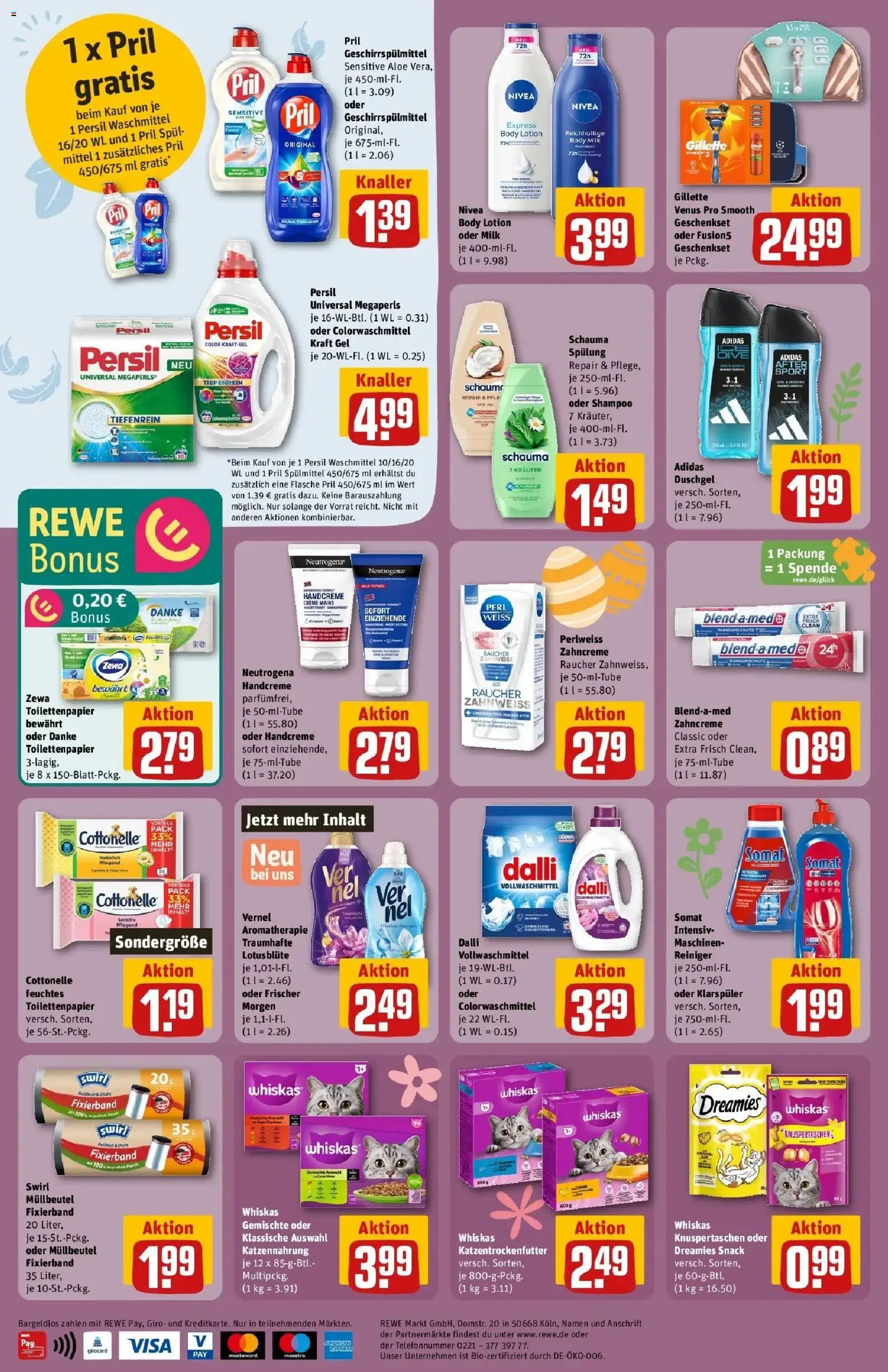 Rewe Prospekt Lübeck	 – gültig ab 15.03.2026 | Seite: 36 | Produkte: Spülung, Handcreme, Waschmittel, Vernel